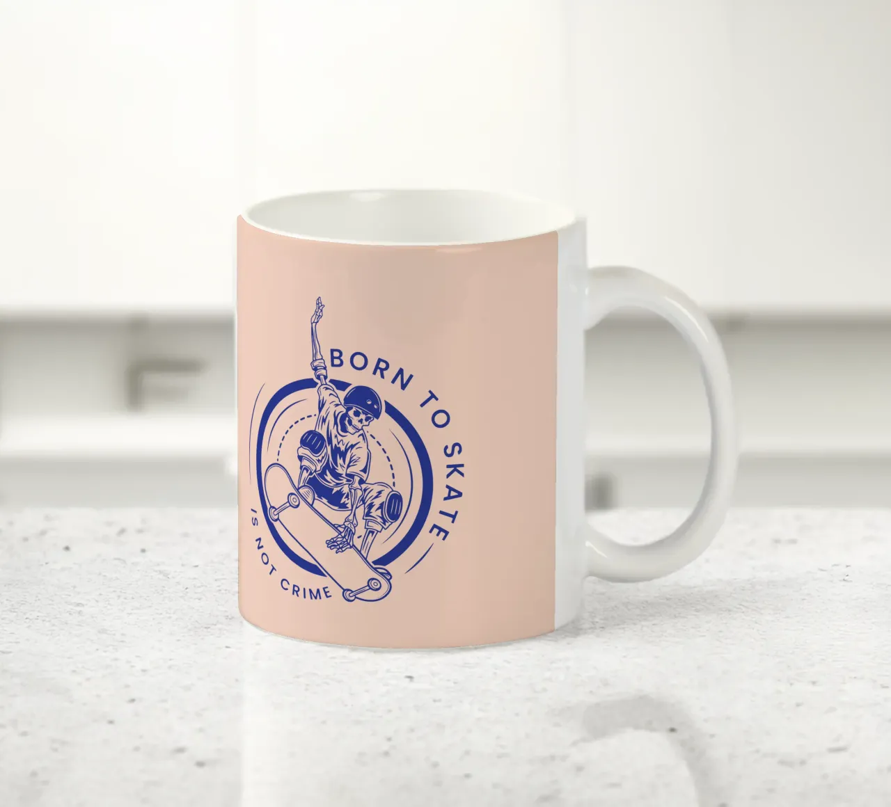 Nati per pattinare non è un crimine tazza in ceramica da Gunawan Rb