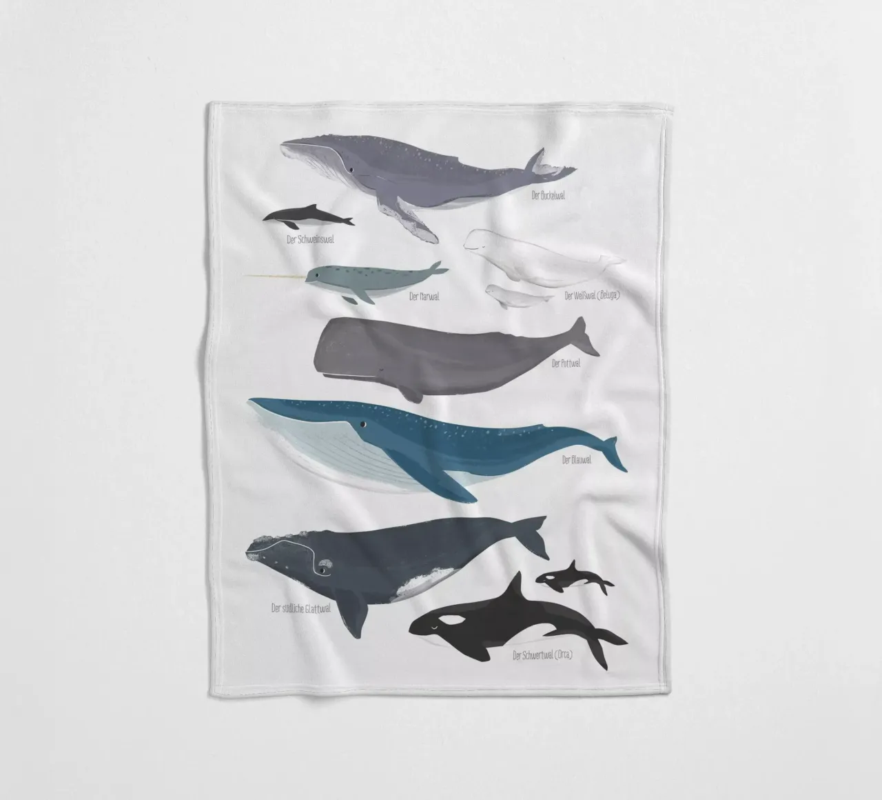 Wale fleece blanket by VIERUNDFÜNFZIG