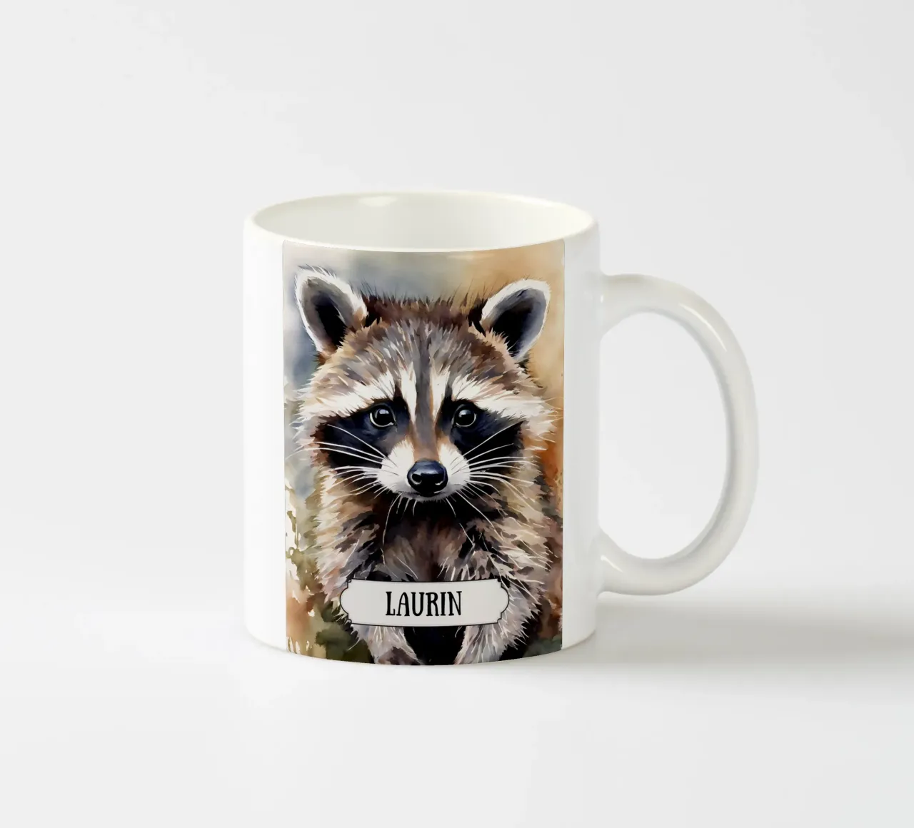 Kleiner Waschbär tazza in ceramica da Ohkimiko