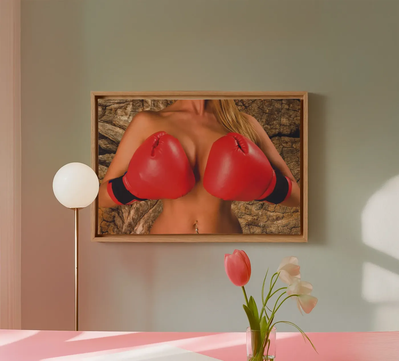 Boxer canvas van Dave Hare Photography