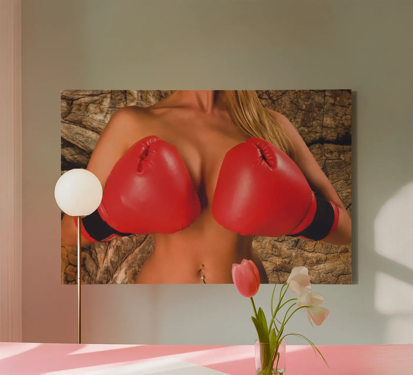Boxer canvas van Dave Hare Photography