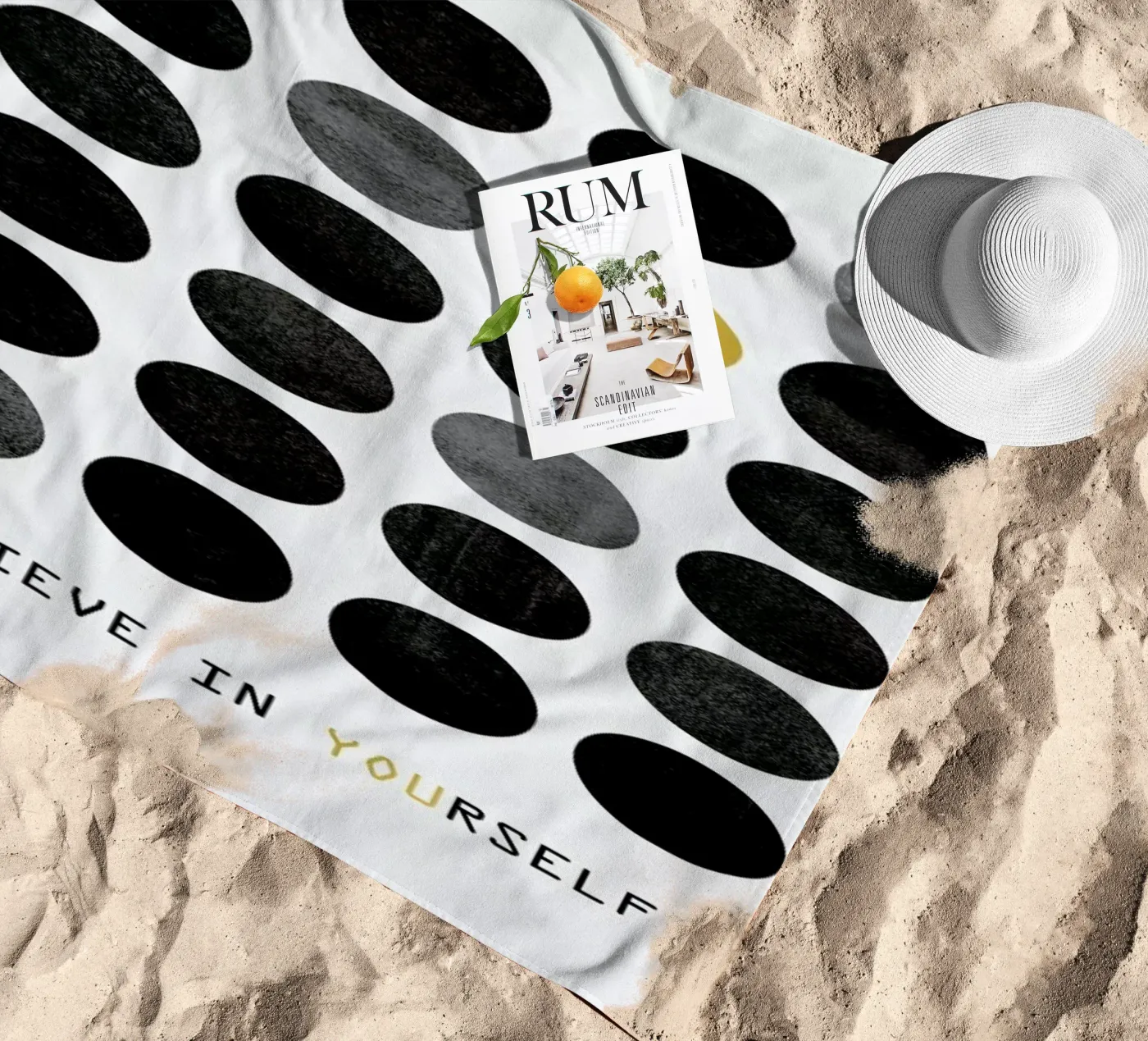 Be You beach towel by Elisabeth Fredriksson