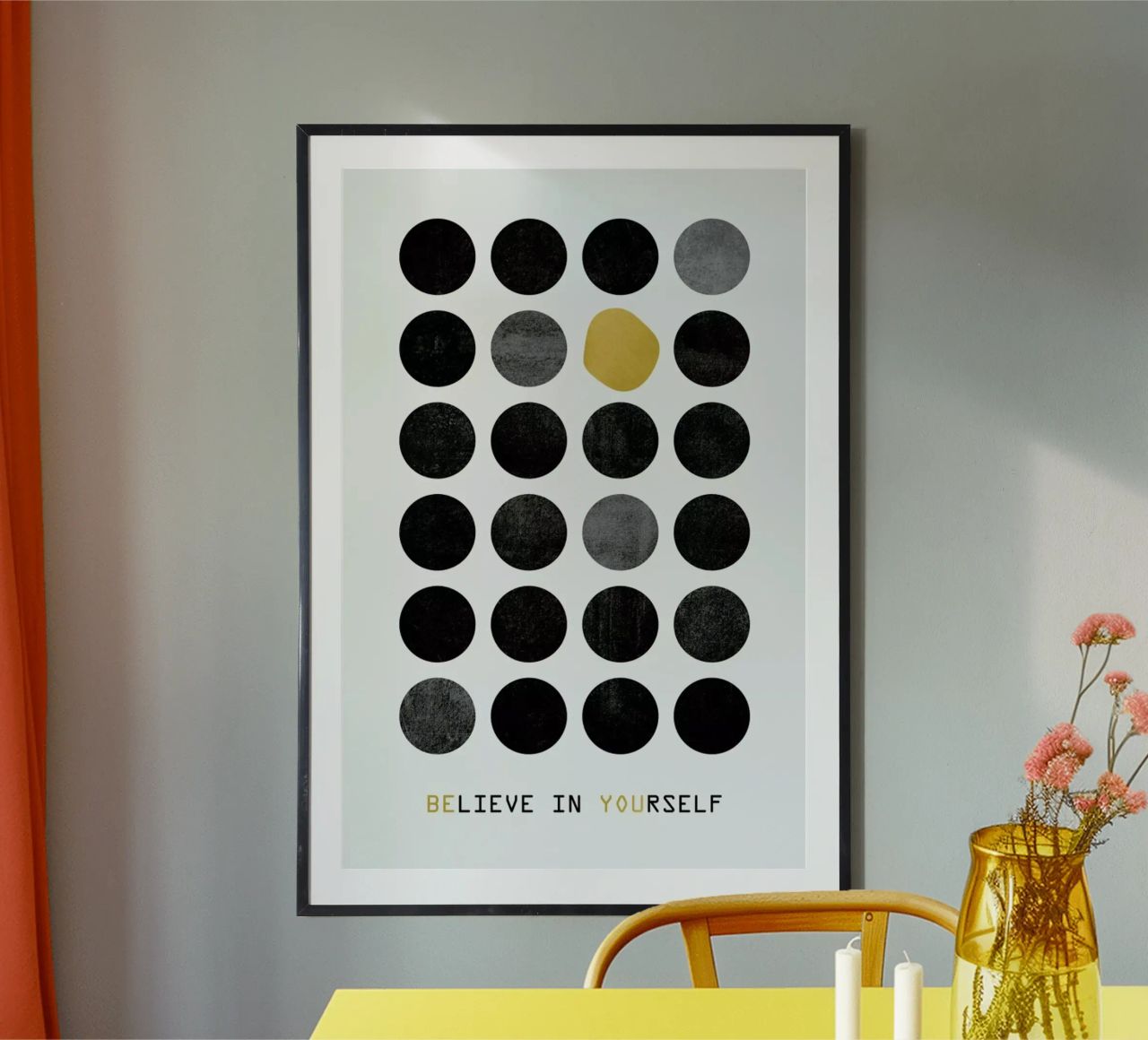 Be You poster with plastic frame by Elisabeth Fredriksson