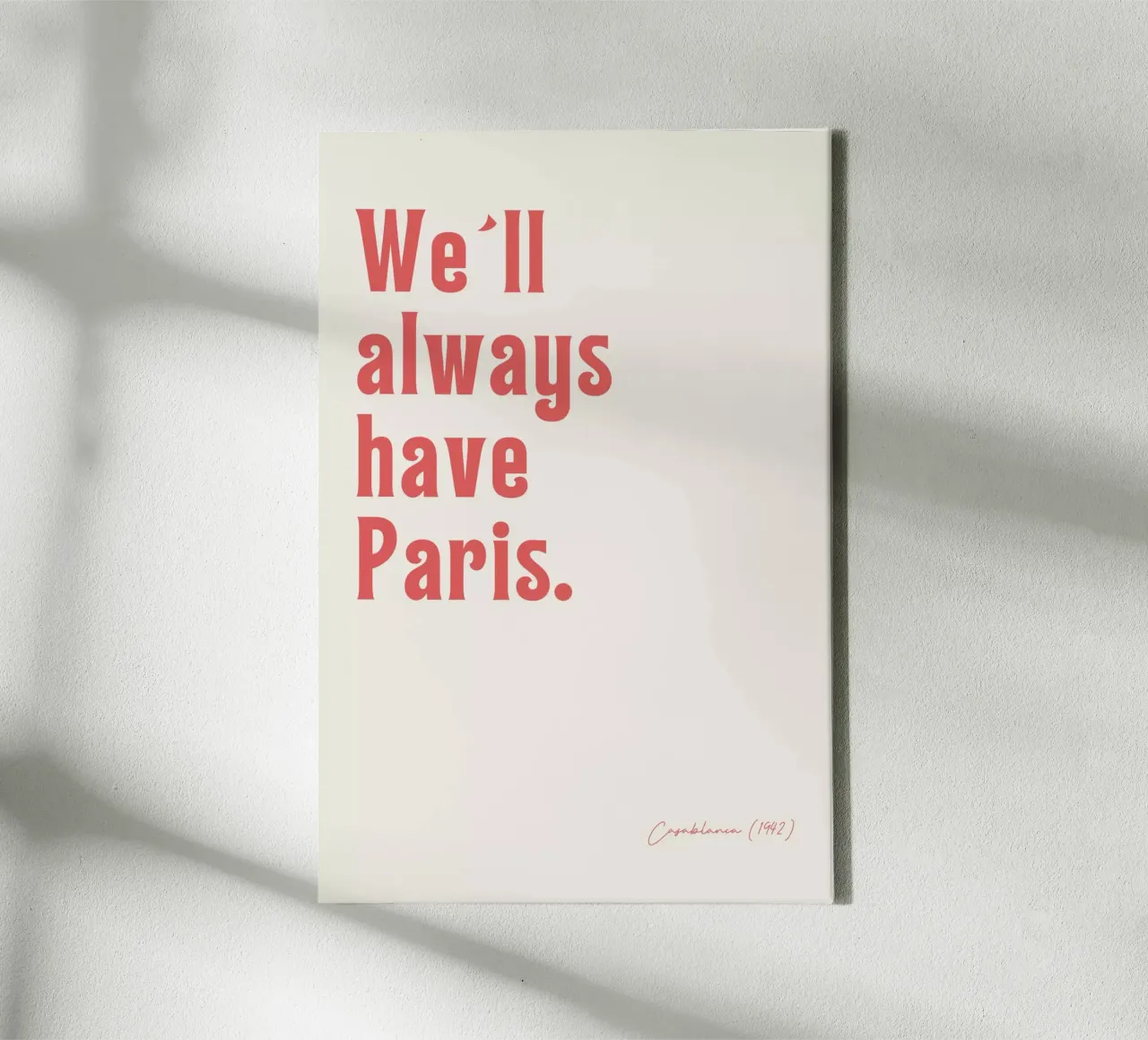 We´ll always have paris tela con Cornice a cassetta da Ohkimiko