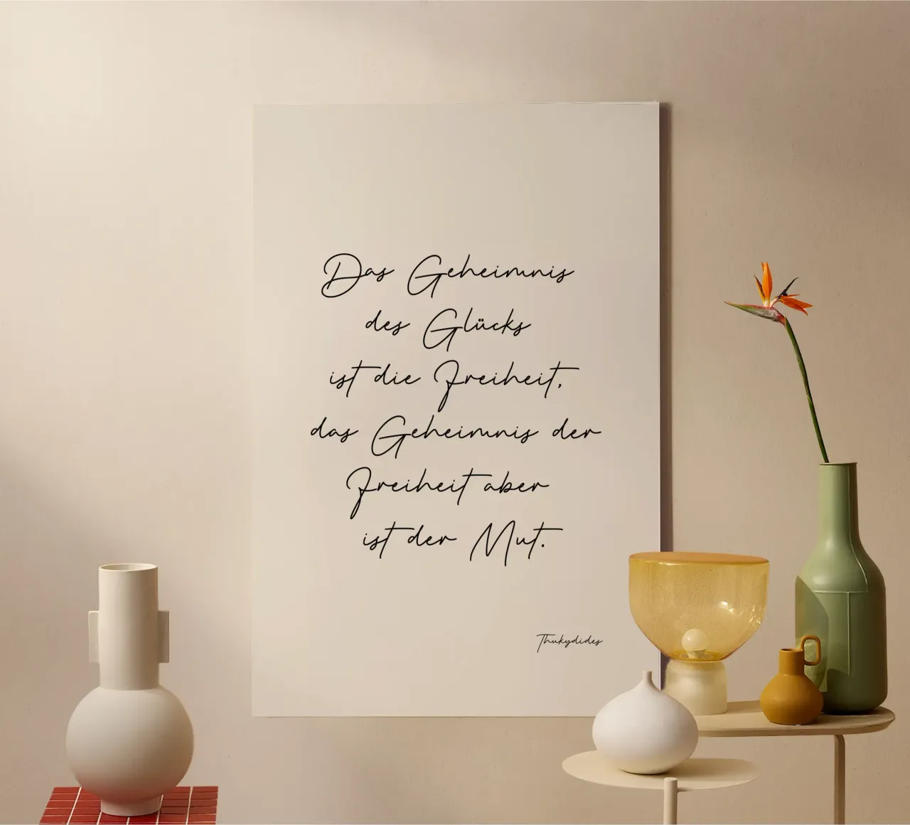 Das Geheimnis des Glücks canvas met Baklijst van Ohkimiko