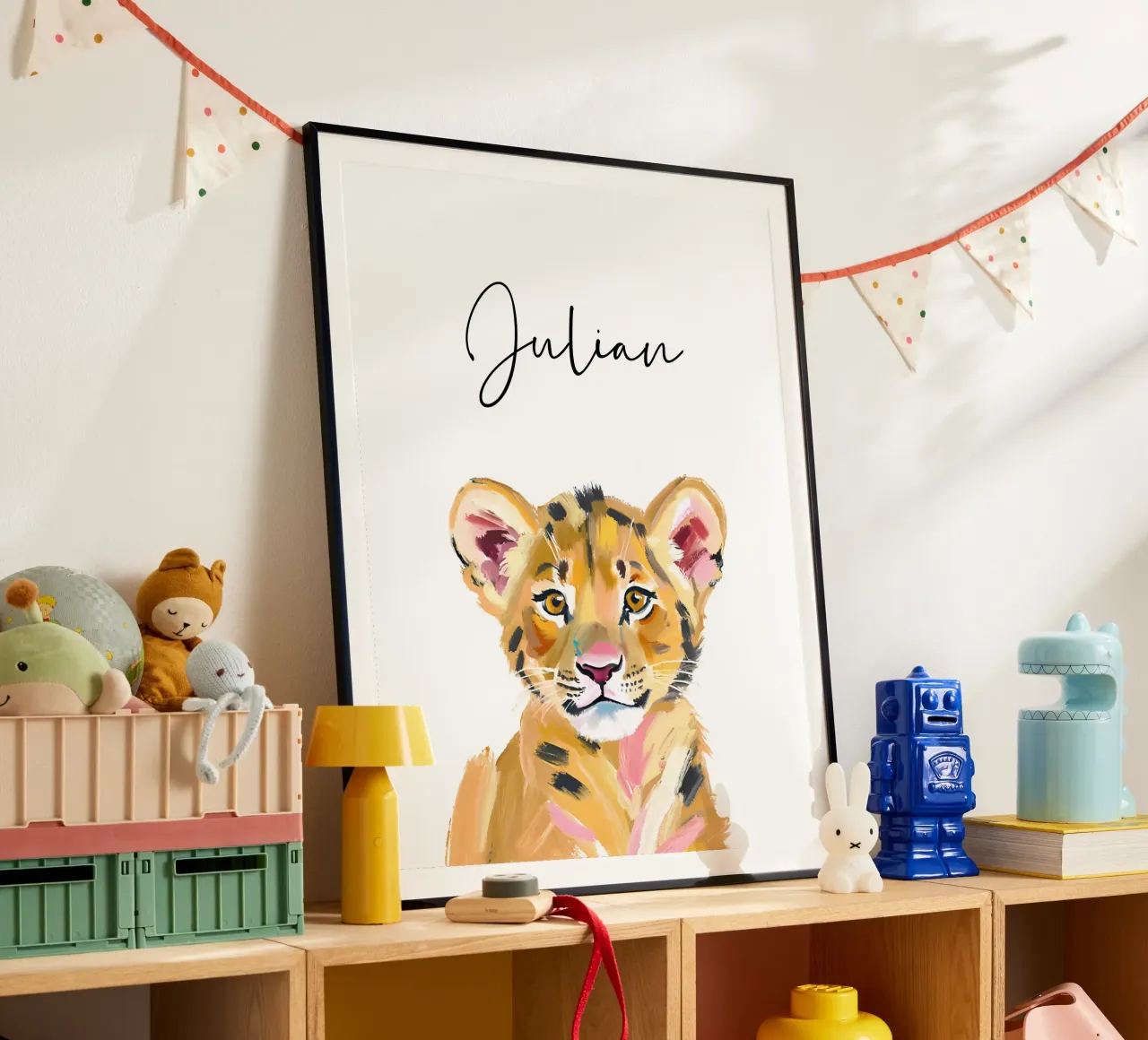 Kleiner Löwe -Acryl poster da Ohkimiko
