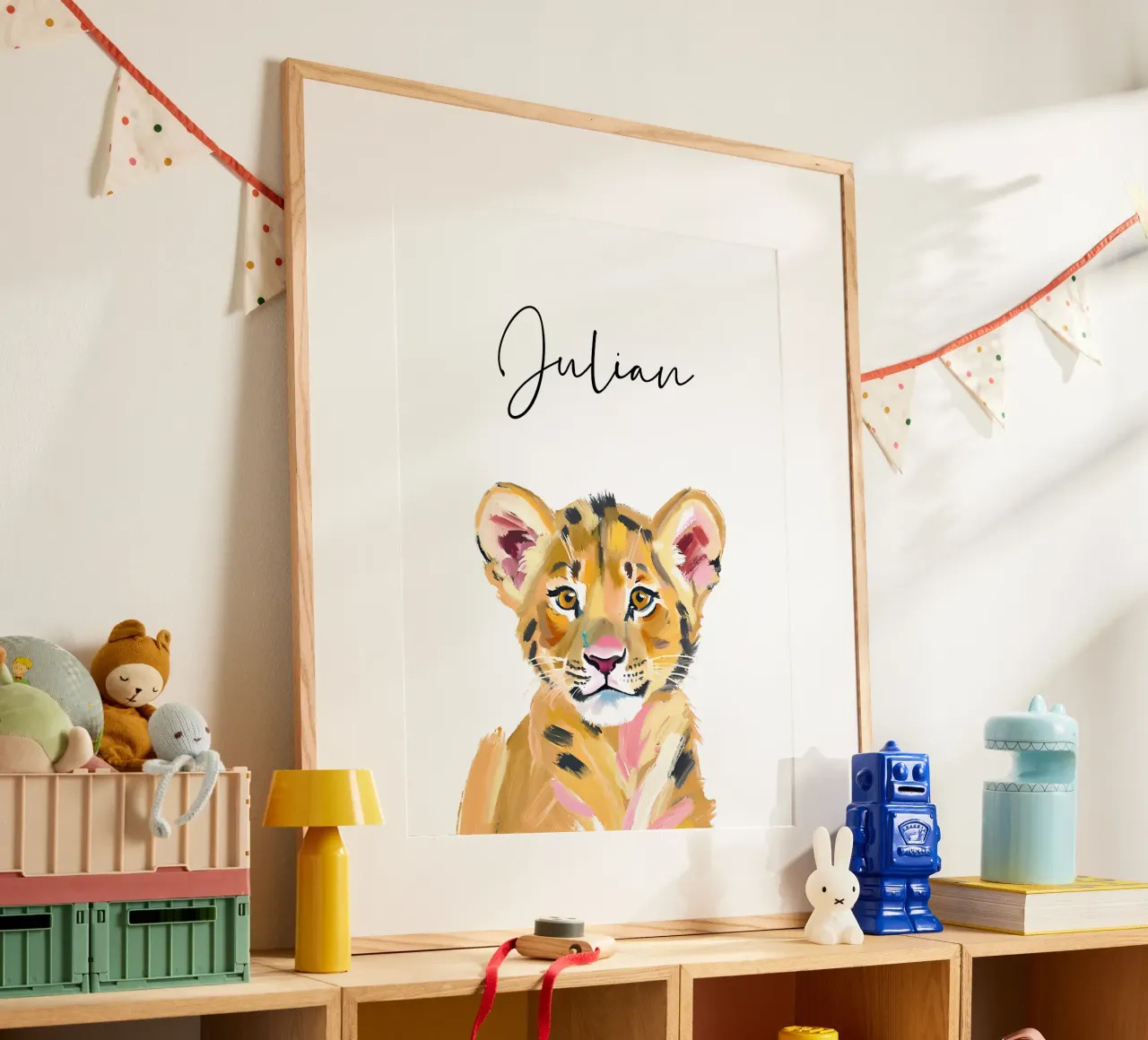 Kleiner Löwe -Acryl poster da Ohkimiko