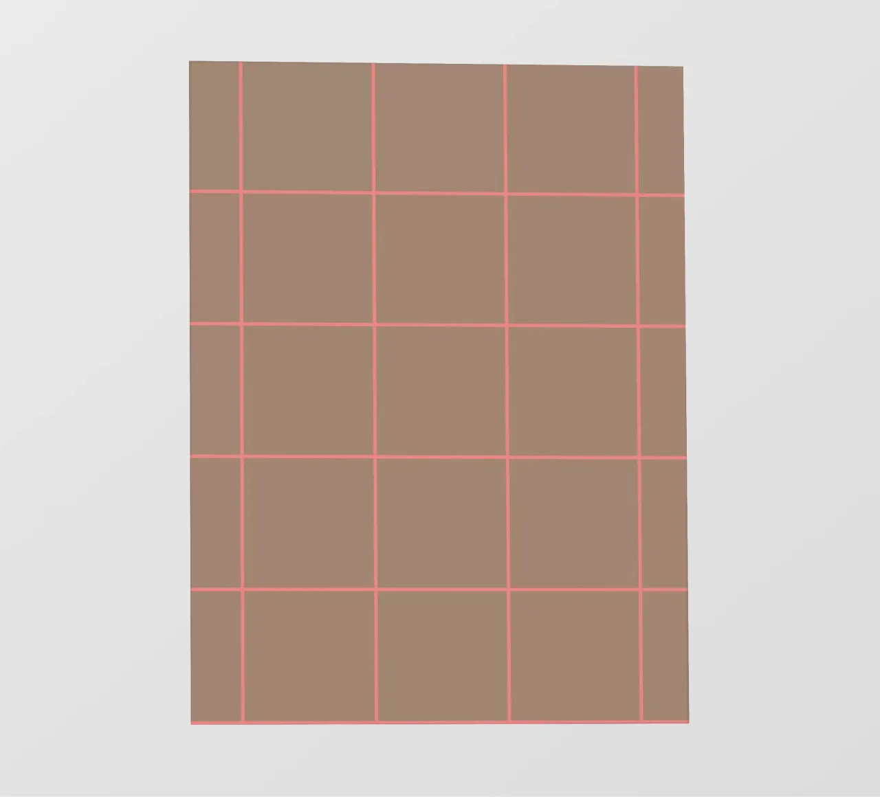 Grid Pink Brown fotobehang van Studio ROSAGRAU