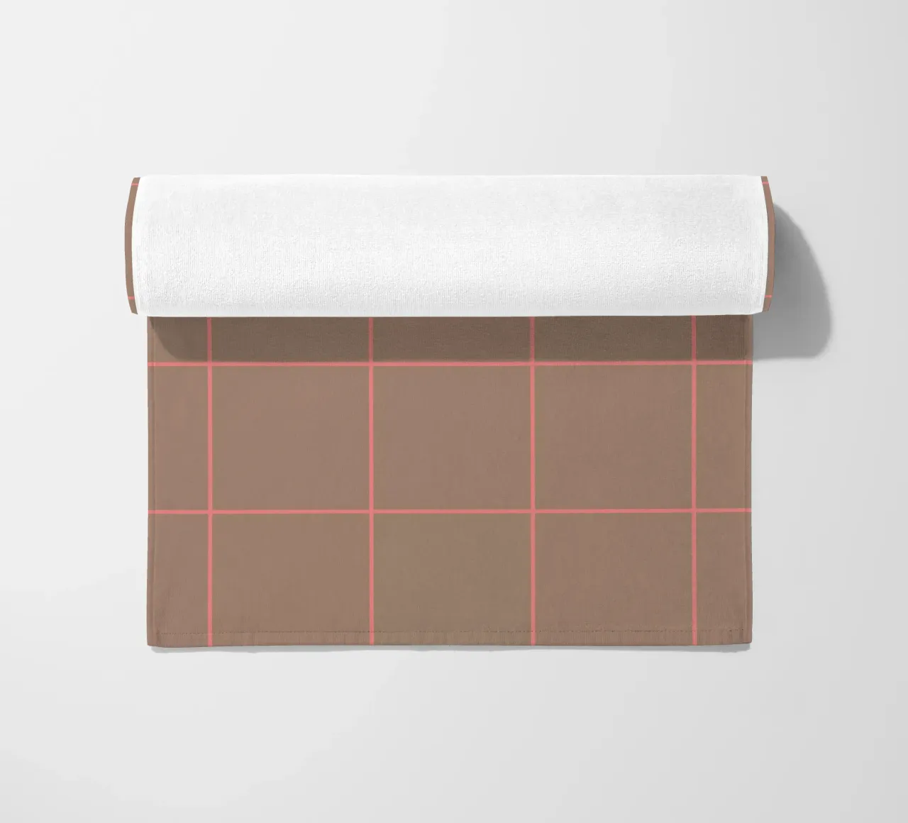 Grid Pink Brown telo mare da Studio ROSAGRAU