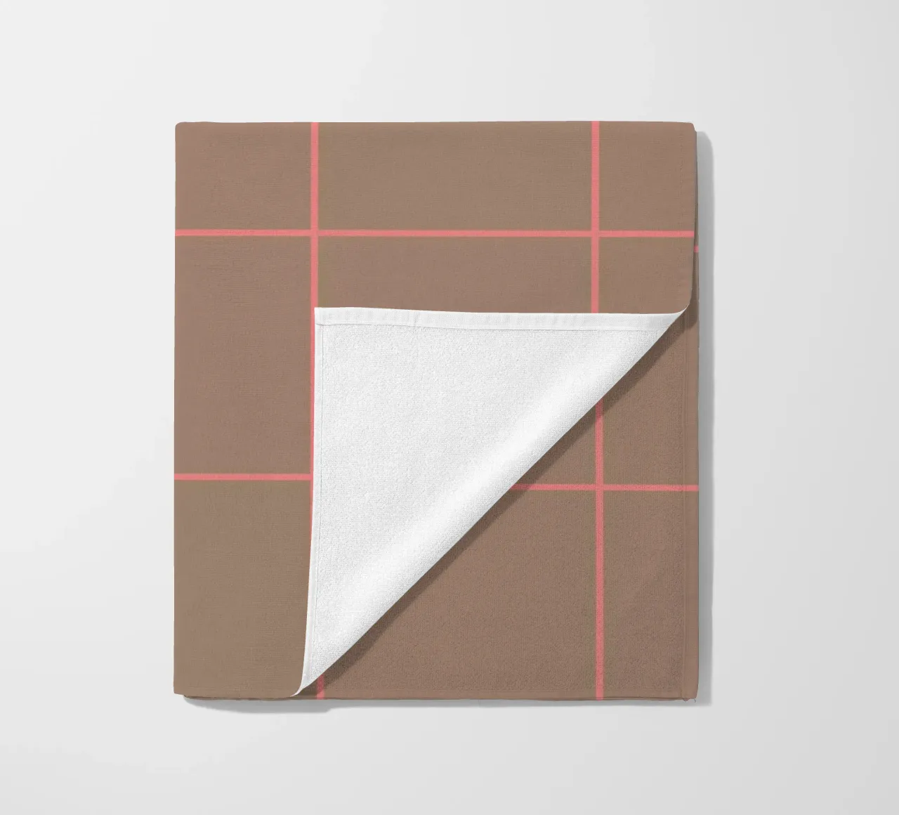 Grid Pink Brown telo mare da Studio ROSAGRAU