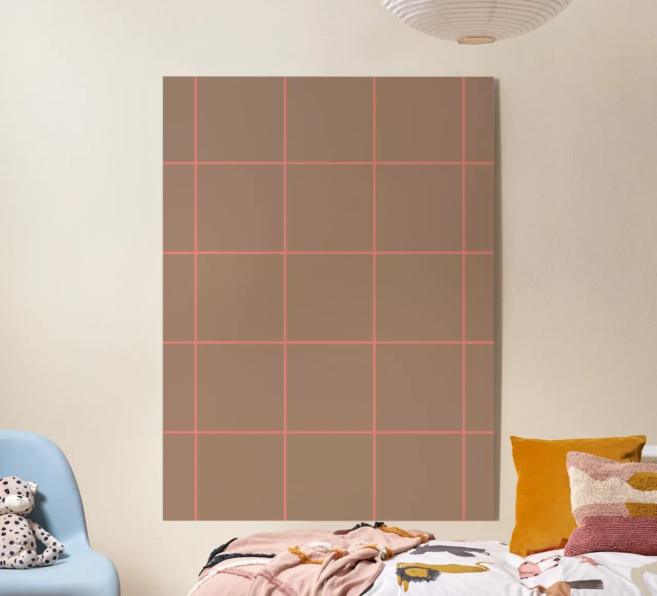 Grid Pink Brown plexiglass da Studio ROSAGRAU