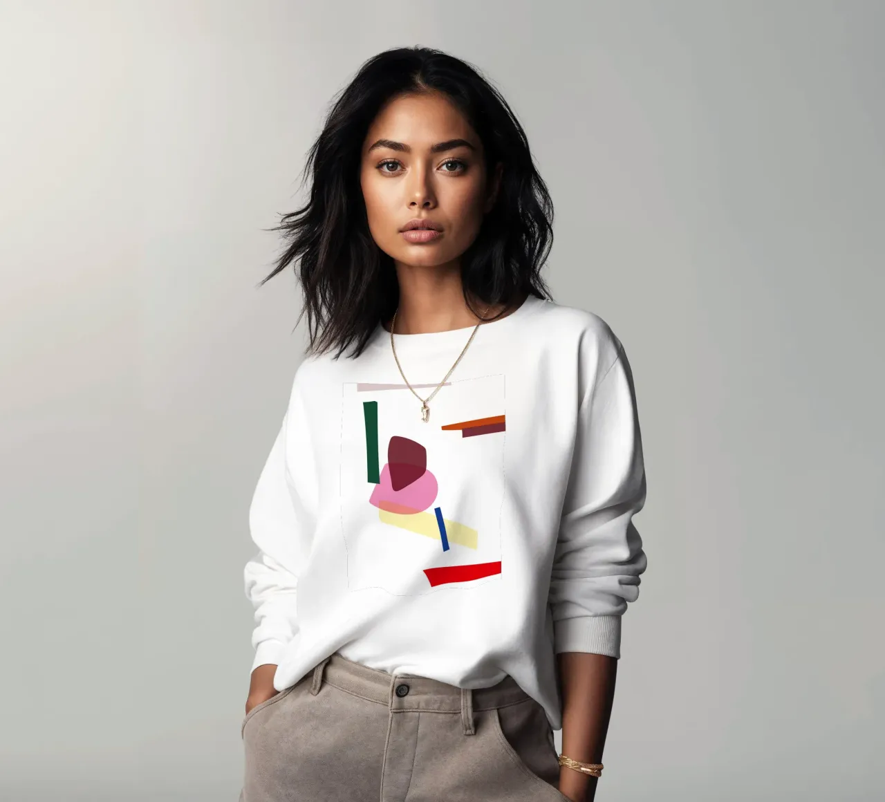 Tile No 1 Sweatshirt von Studio ROSAGRAU