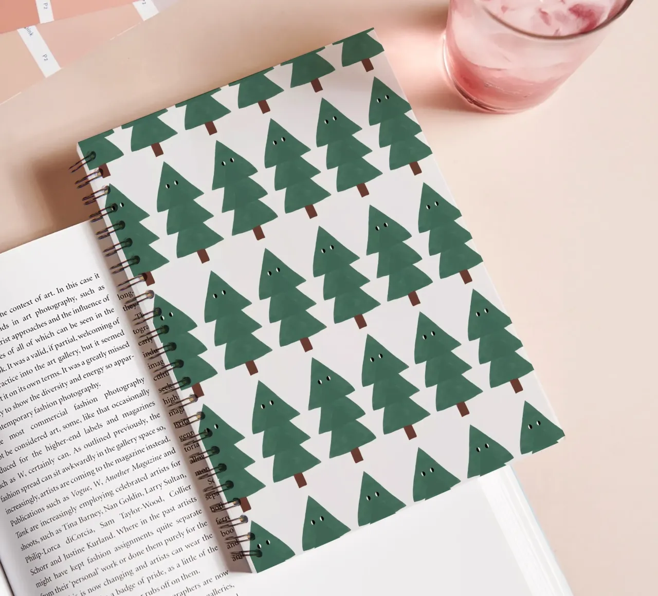 Bert der Baum Allover spiral notebook by Studio ROSAGRAU