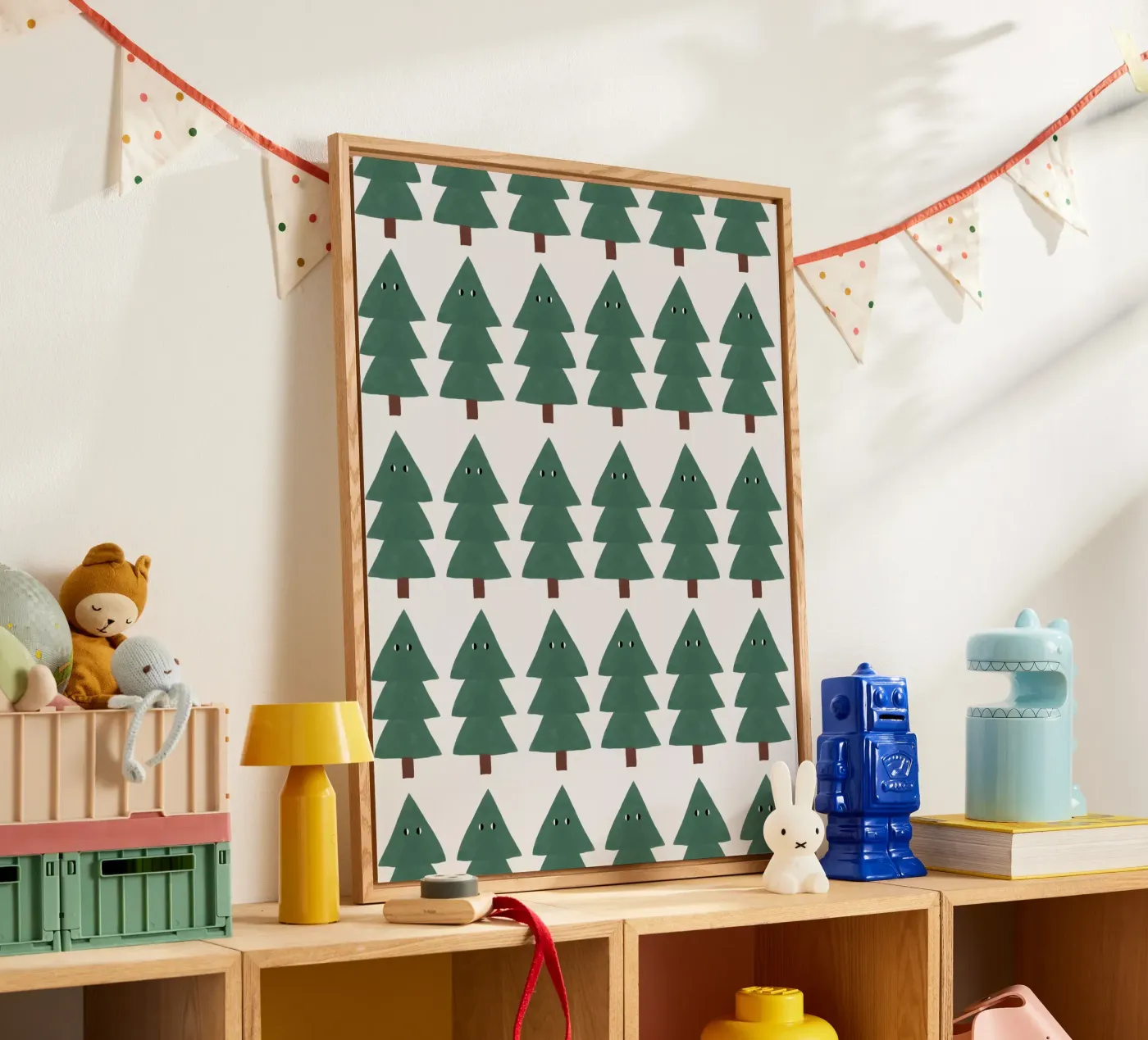 Bert der Baum Allover Acryl-Glas von Studio ROSAGRAU