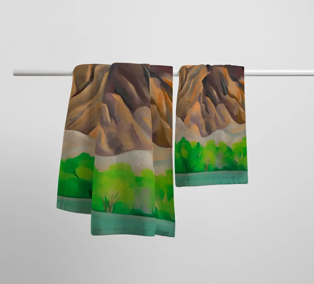 Georgia OKeeffe - Achterzijde van Maries . 4, 1939 badhanddoek van Kinsley