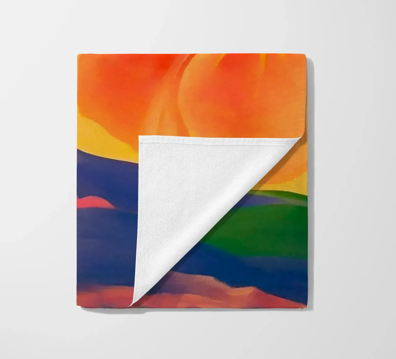 Georgia O'Keeffe - Rosa agrifoglio con piedistallo , 1937 telo mare da Kinsley