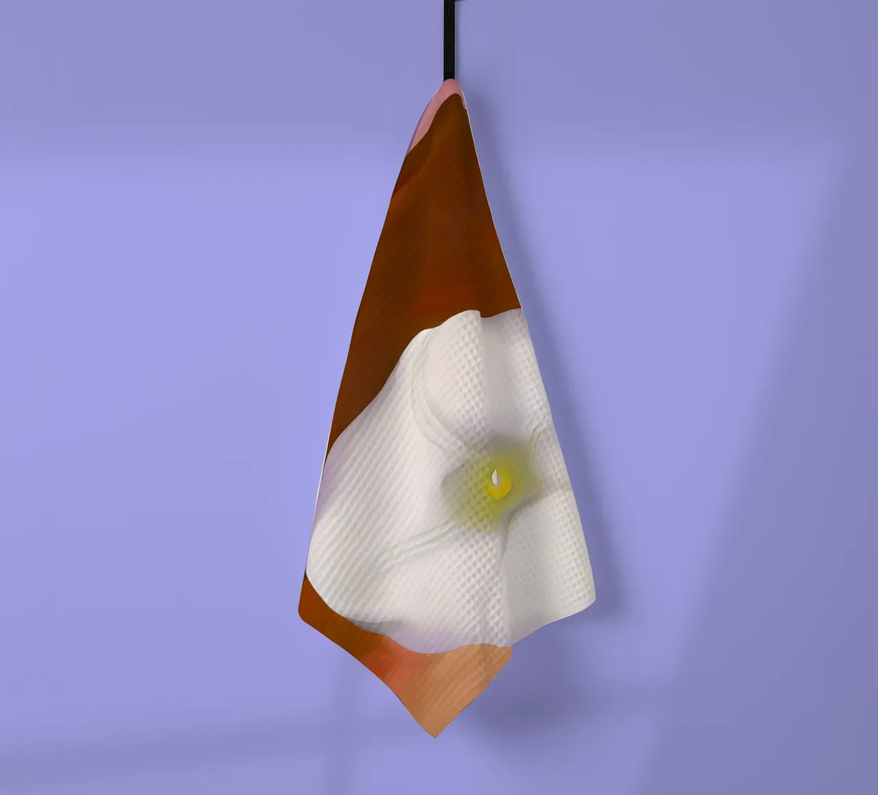 Georgia O'Keeffe Colline rosse e fiori bianchi canovaccio da cucina da Kinsley