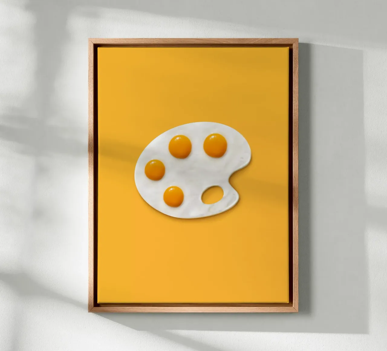 BreakfArt Leinwand mit Schattenfugenrahmen von 360brain