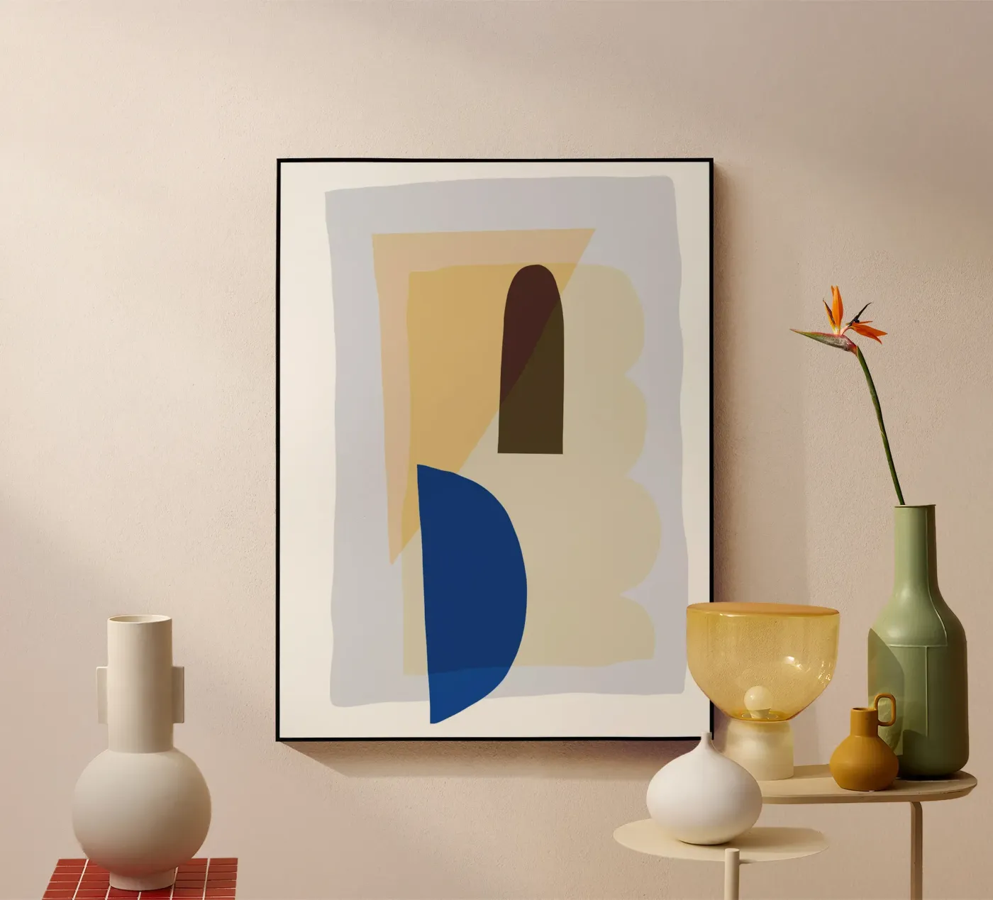 Collage 04 acryl van Studio ROSAGRAU