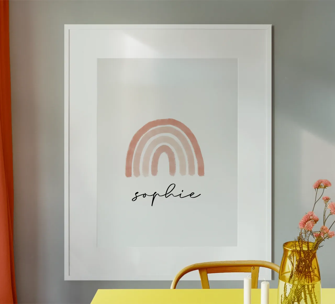 Rainbow poster con telaio in alluminio da we line studio - design