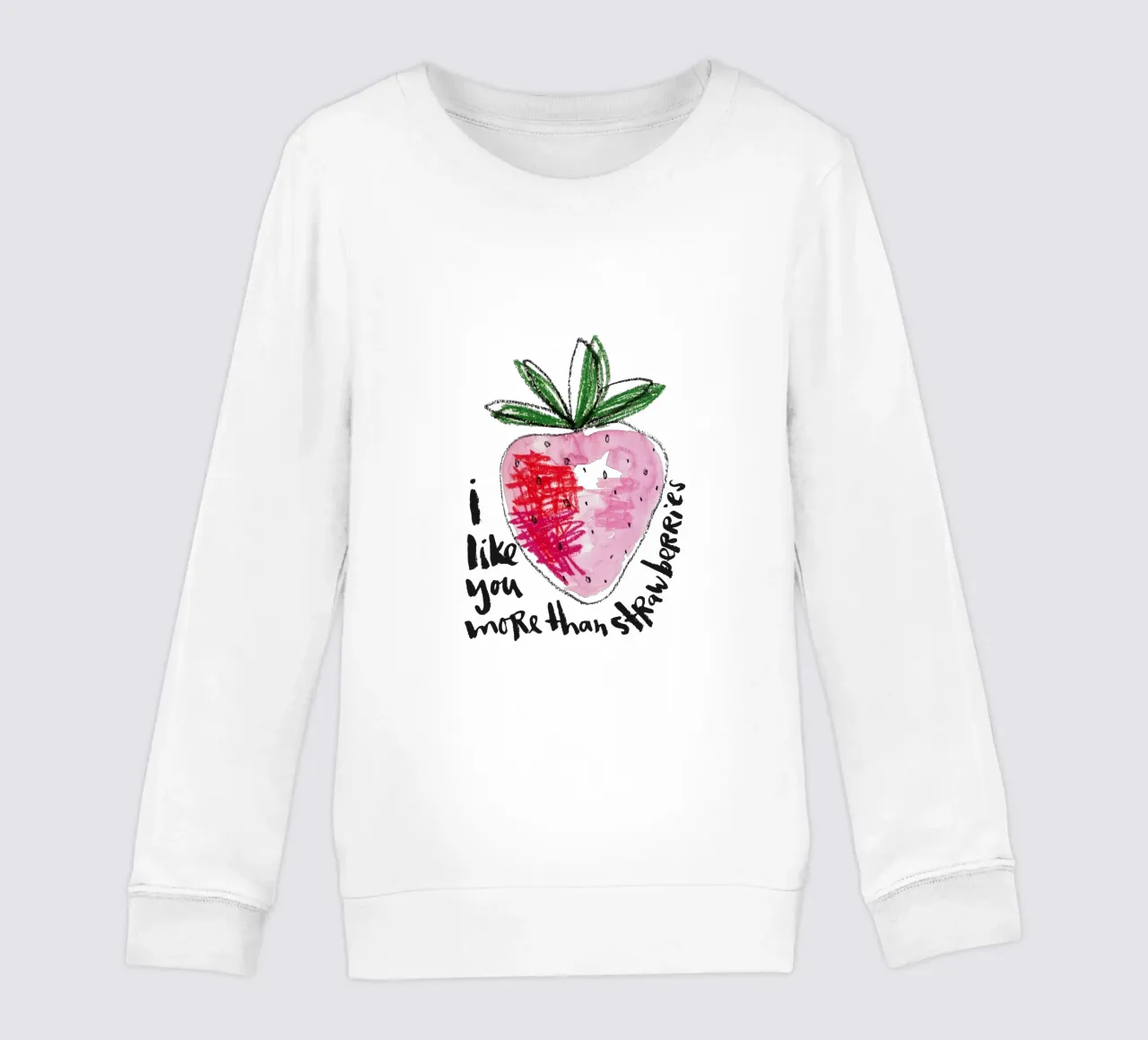 More than strawberries felpa bambino da Brushmeetspaper