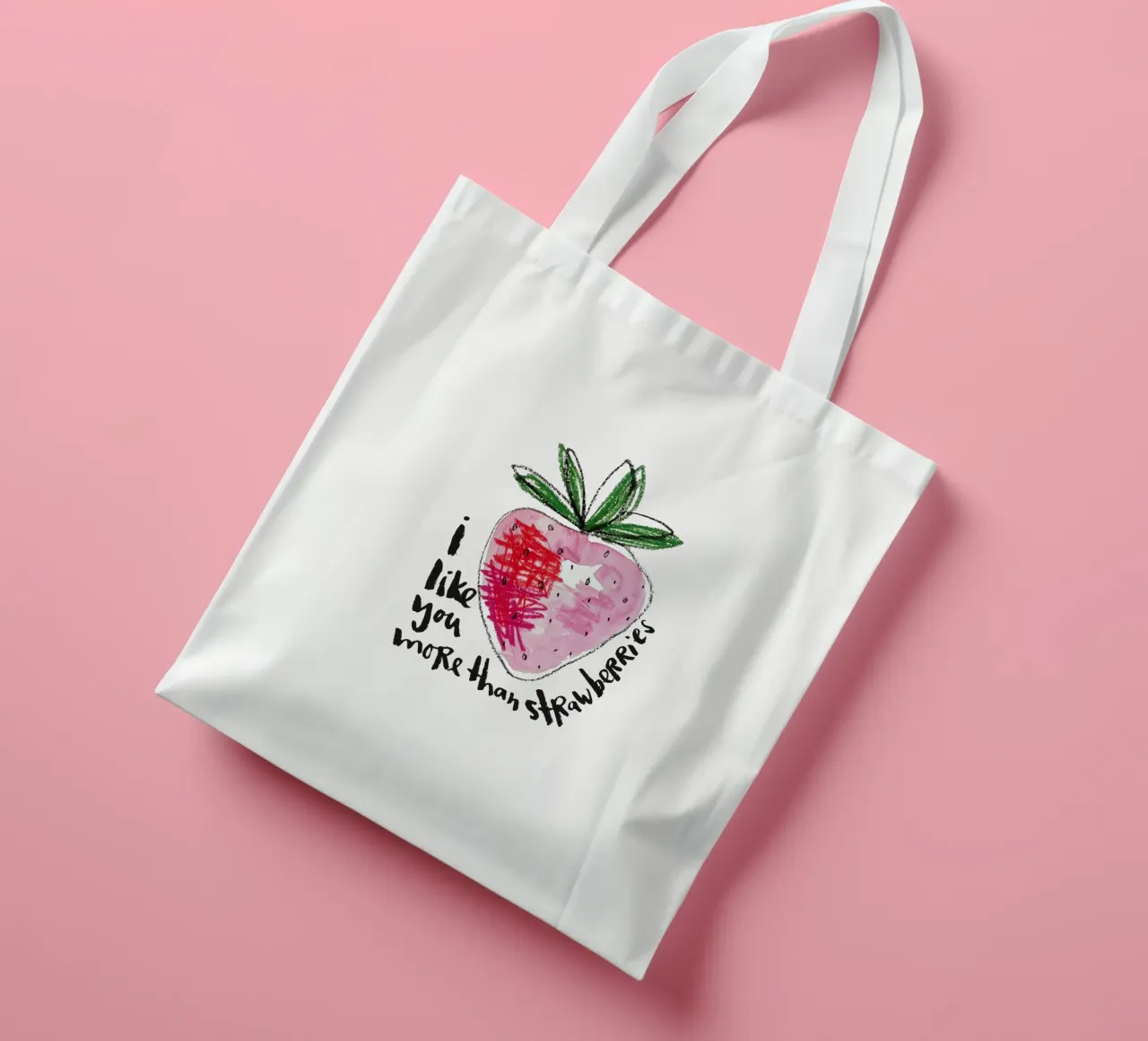 More than strawberries borsa in juta da Brushmeetspaper