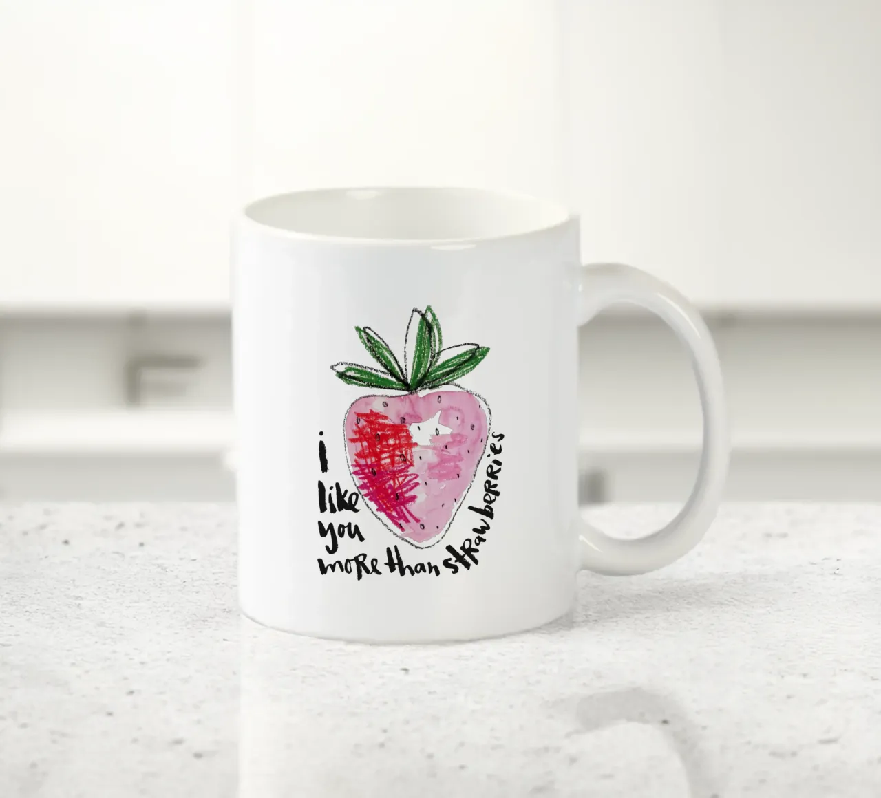 More than strawberries tazza in ceramica da Brushmeetspaper