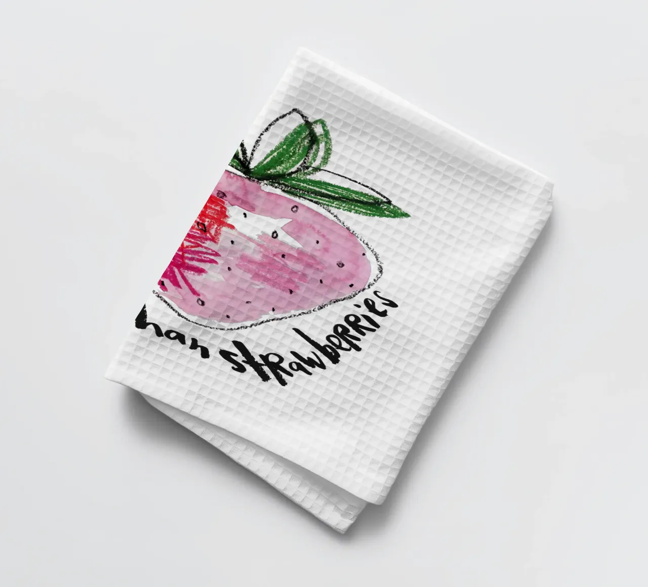 More than strawberries canovaccio da cucina da Brushmeetspaper