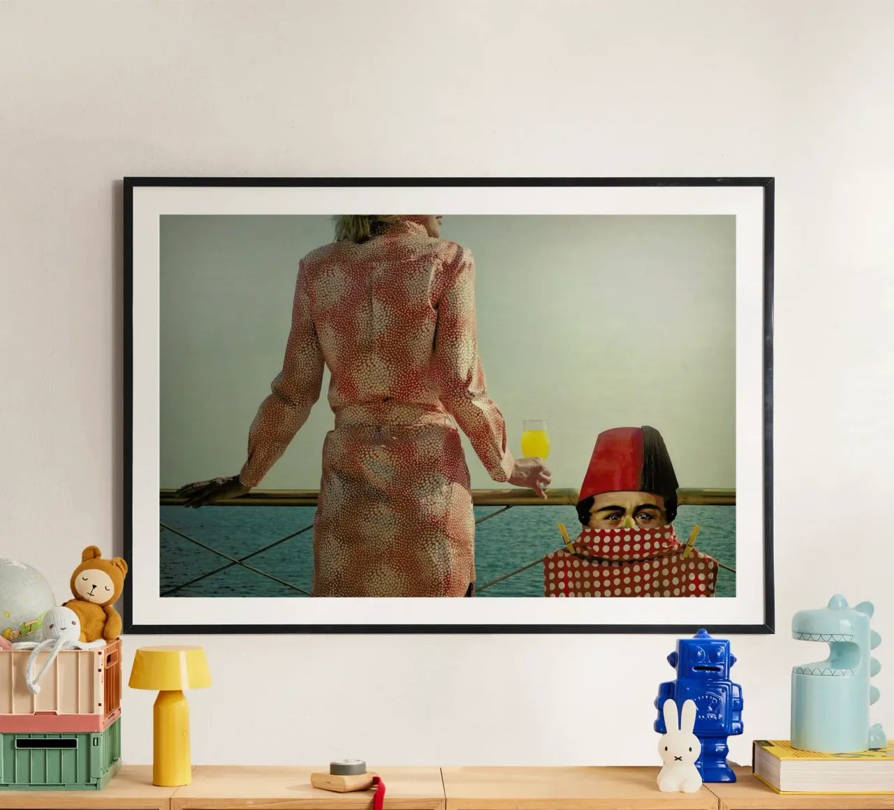 Bonnie and Clyde poster con telaio in legno da Ambra