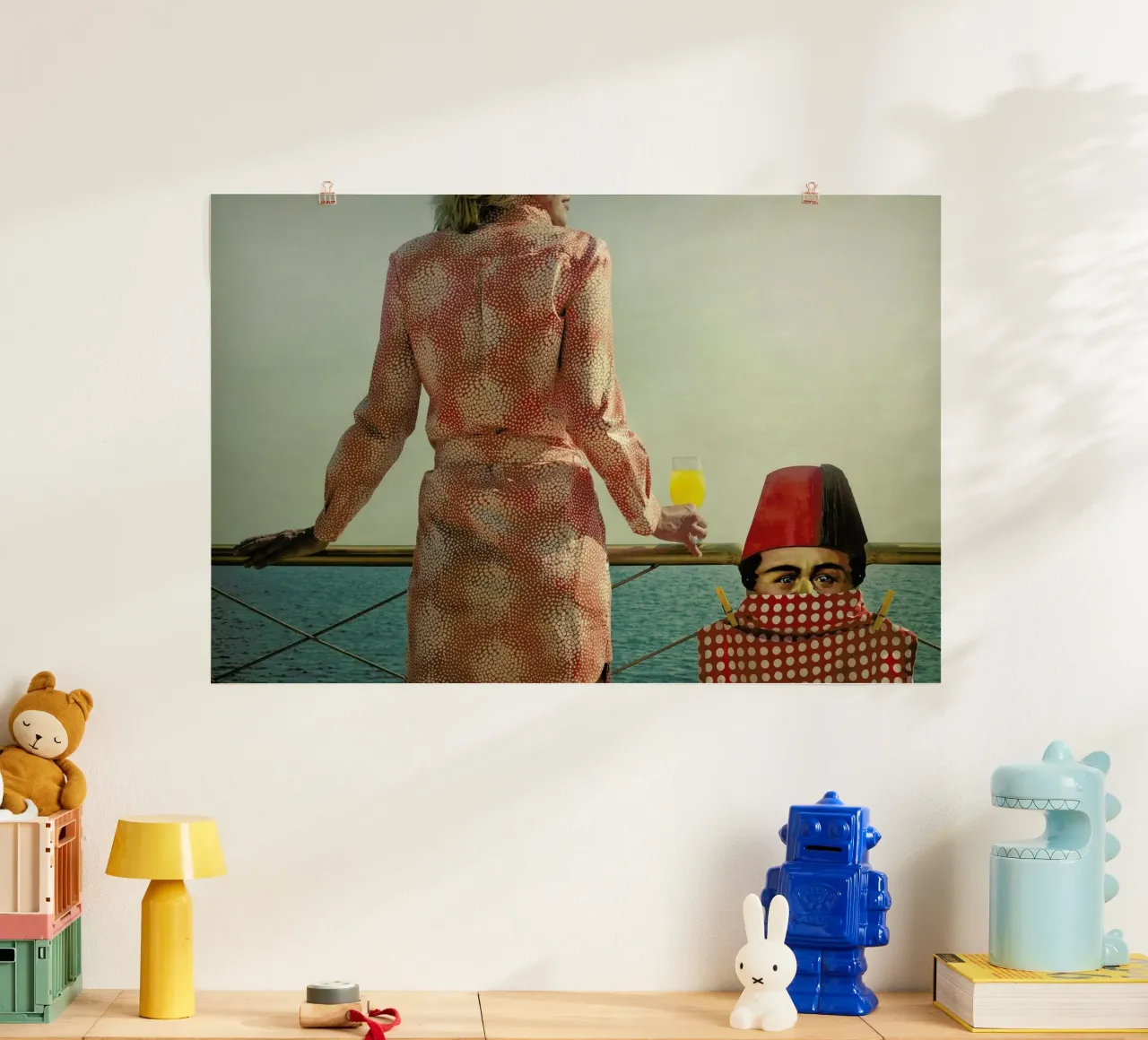 Bonnie and Clyde poster con telaio in legno da Ambra