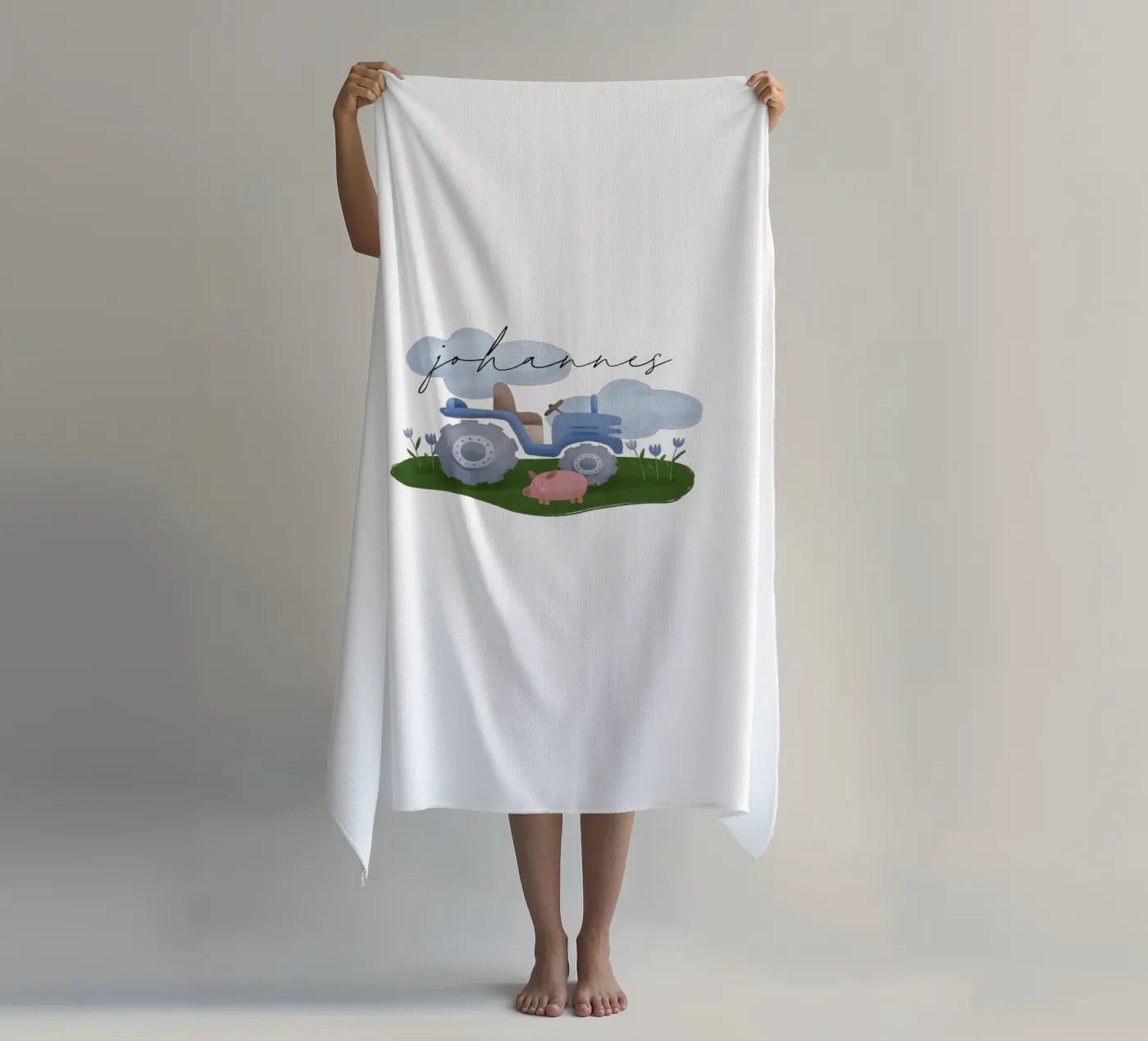 Tracteur serviette de plage de we line studio - design