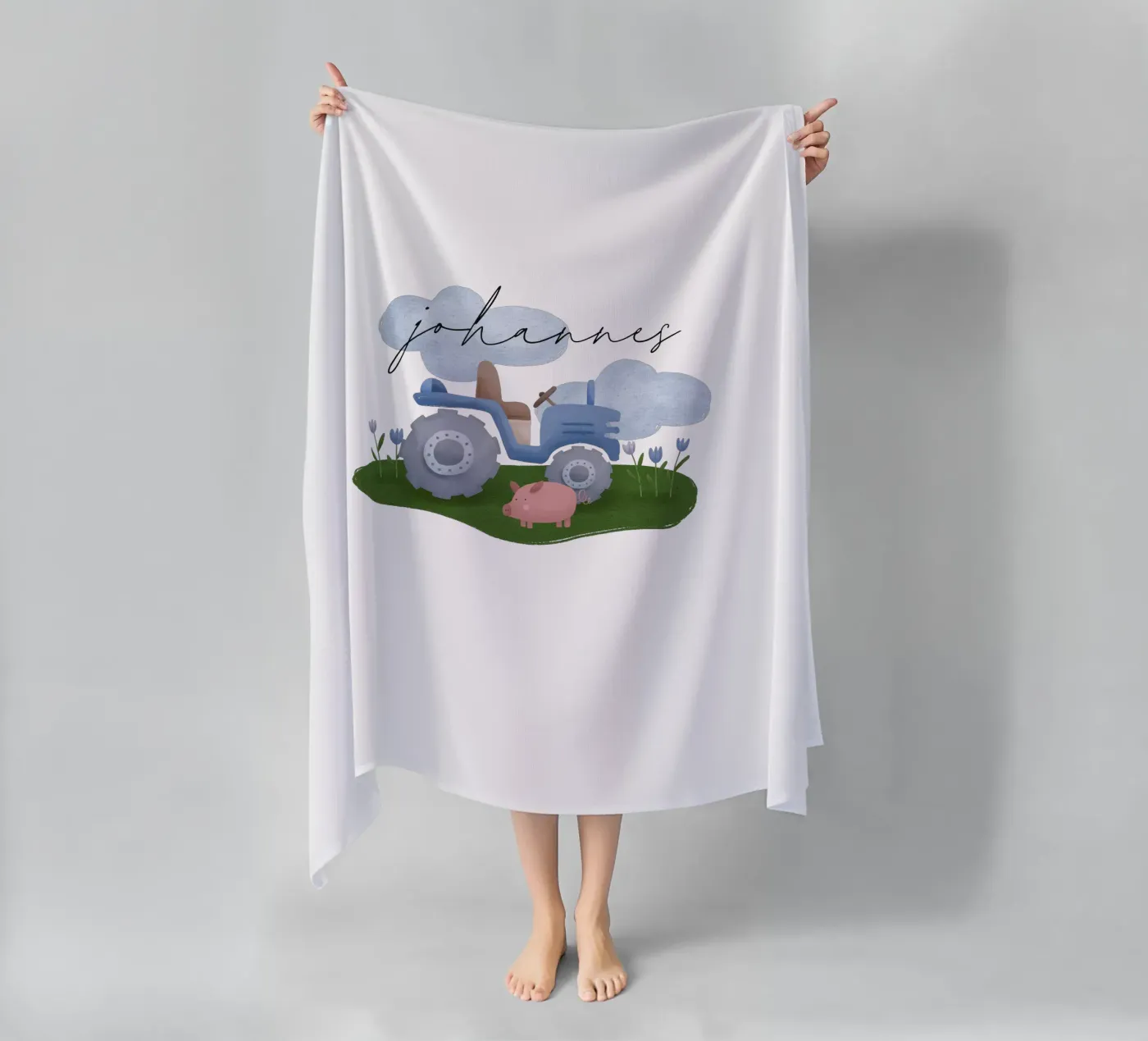 Tracteur serviette de plage de we line studio - design