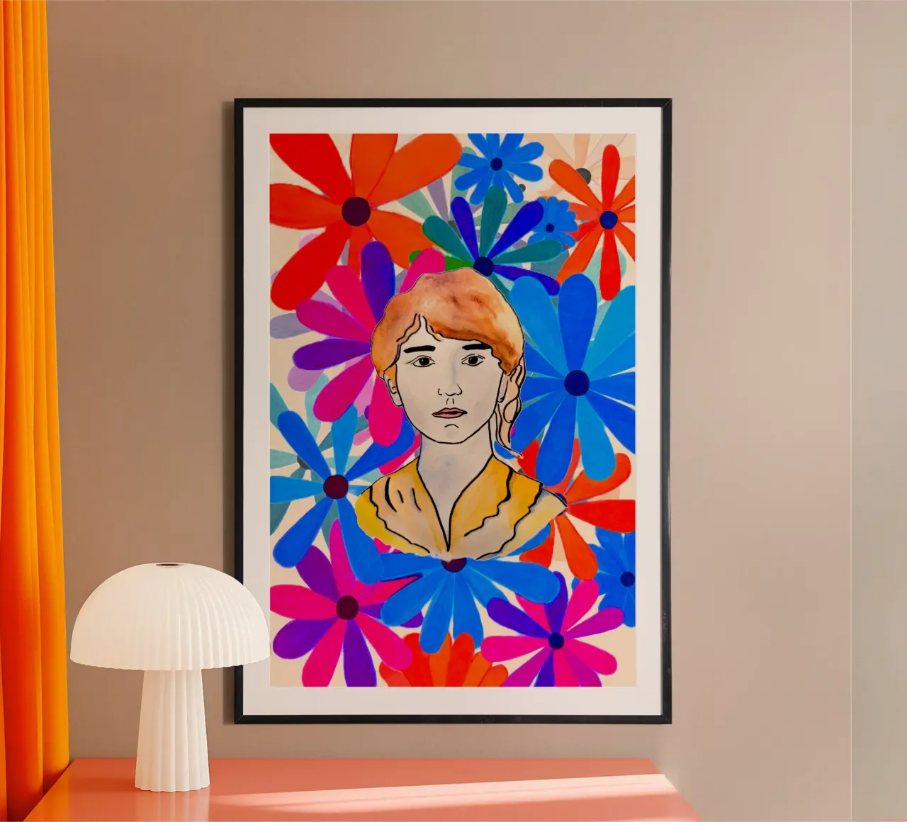 Melancholia poster with plastic frame by Tine
