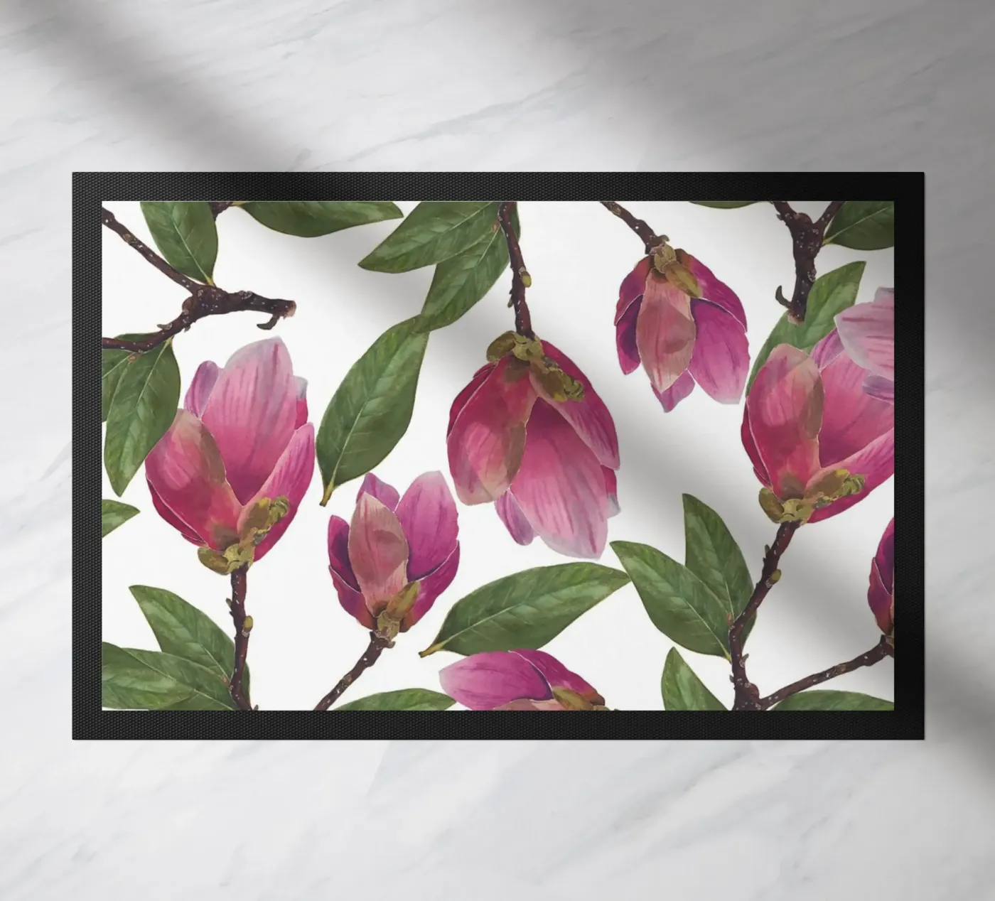 Magnolia Pattern doormat by Studio Fuchsia