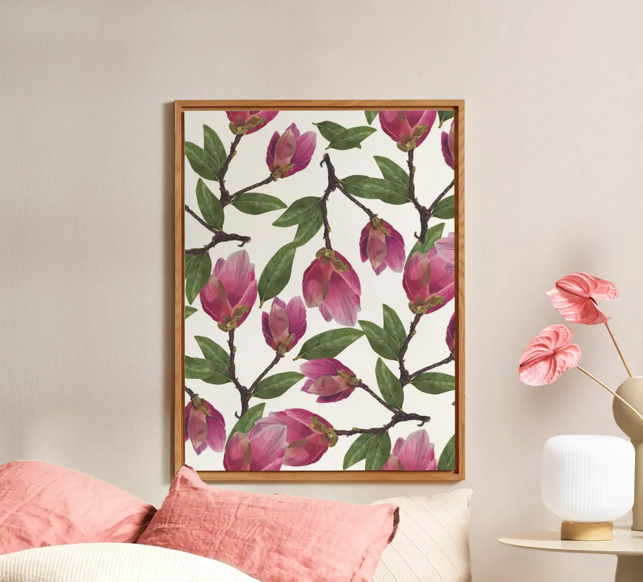 Magnolia Pattern alluminio dibond da Victoriabeyer