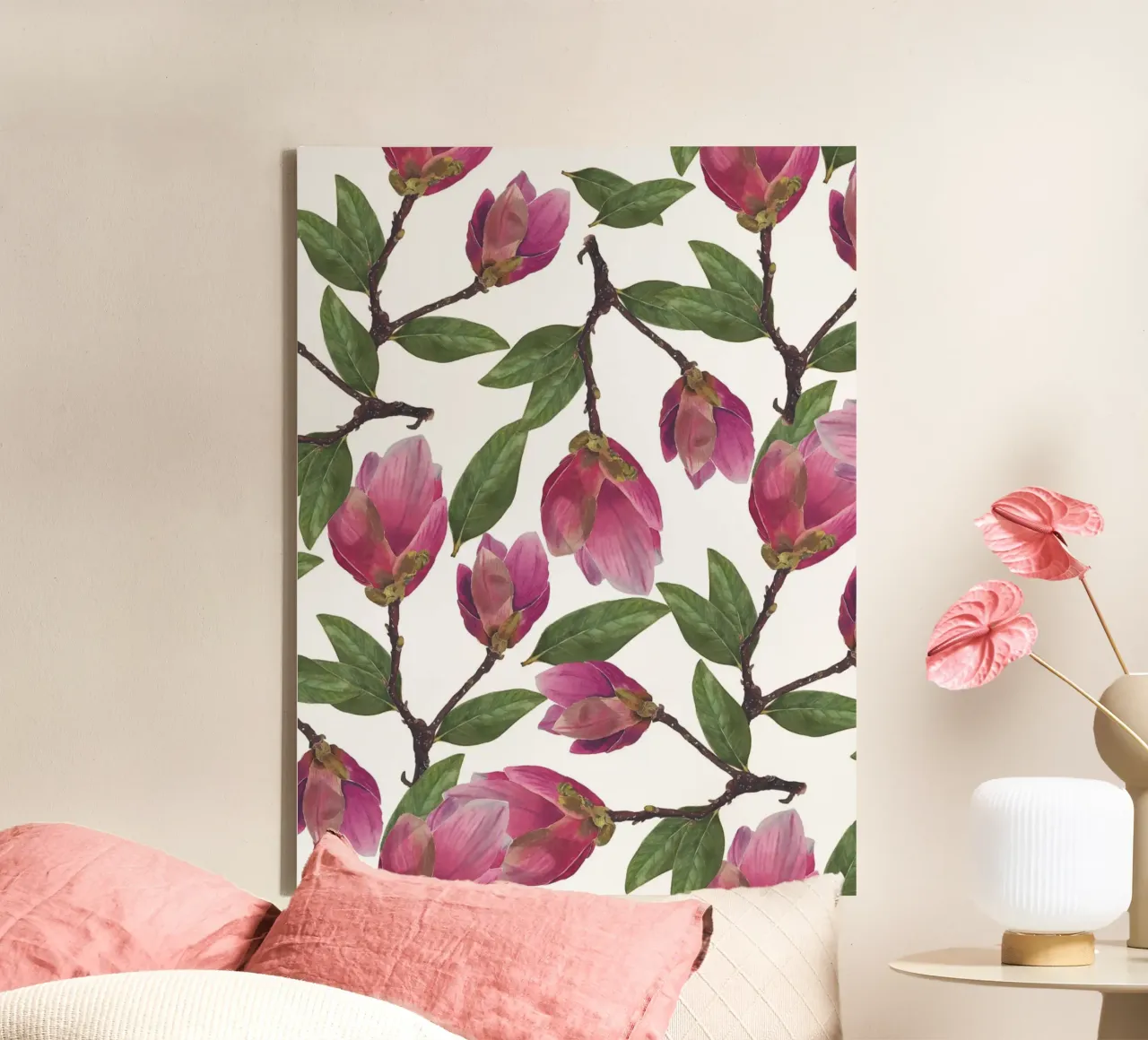 Magnolia Pattern tela da Victoriabeyer