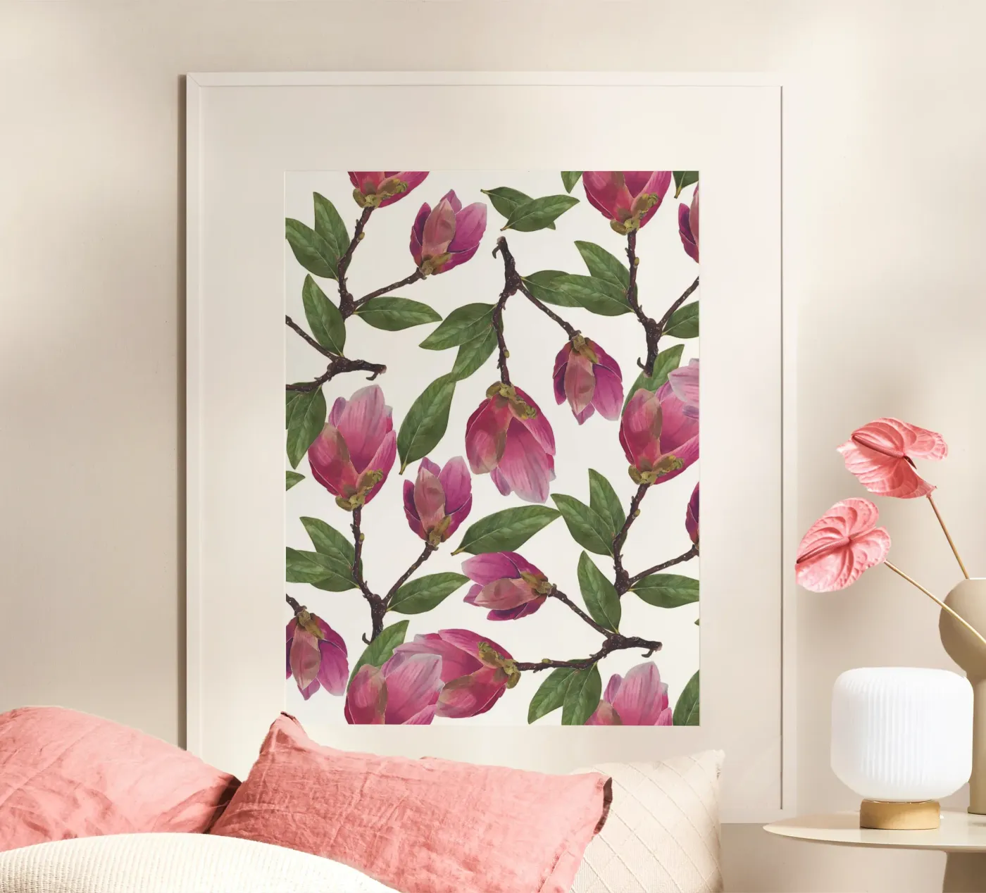 Magnolia Pattern poster da Studio Fuchsia