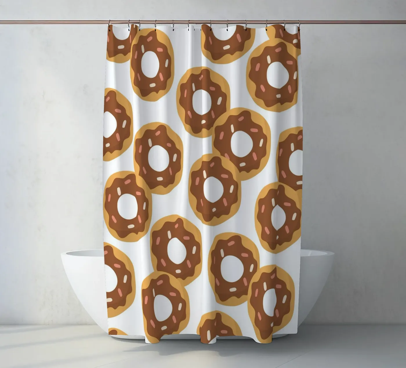 Donuts pattern Duschvorhang von Happypatterns