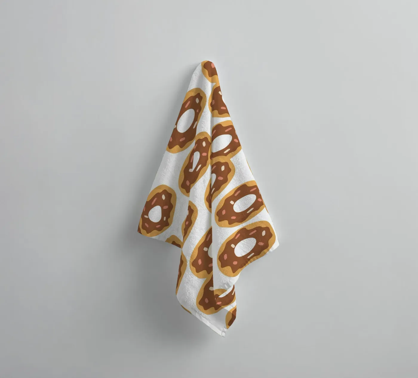 Donuts pattern badhanddoek van Happypatterns