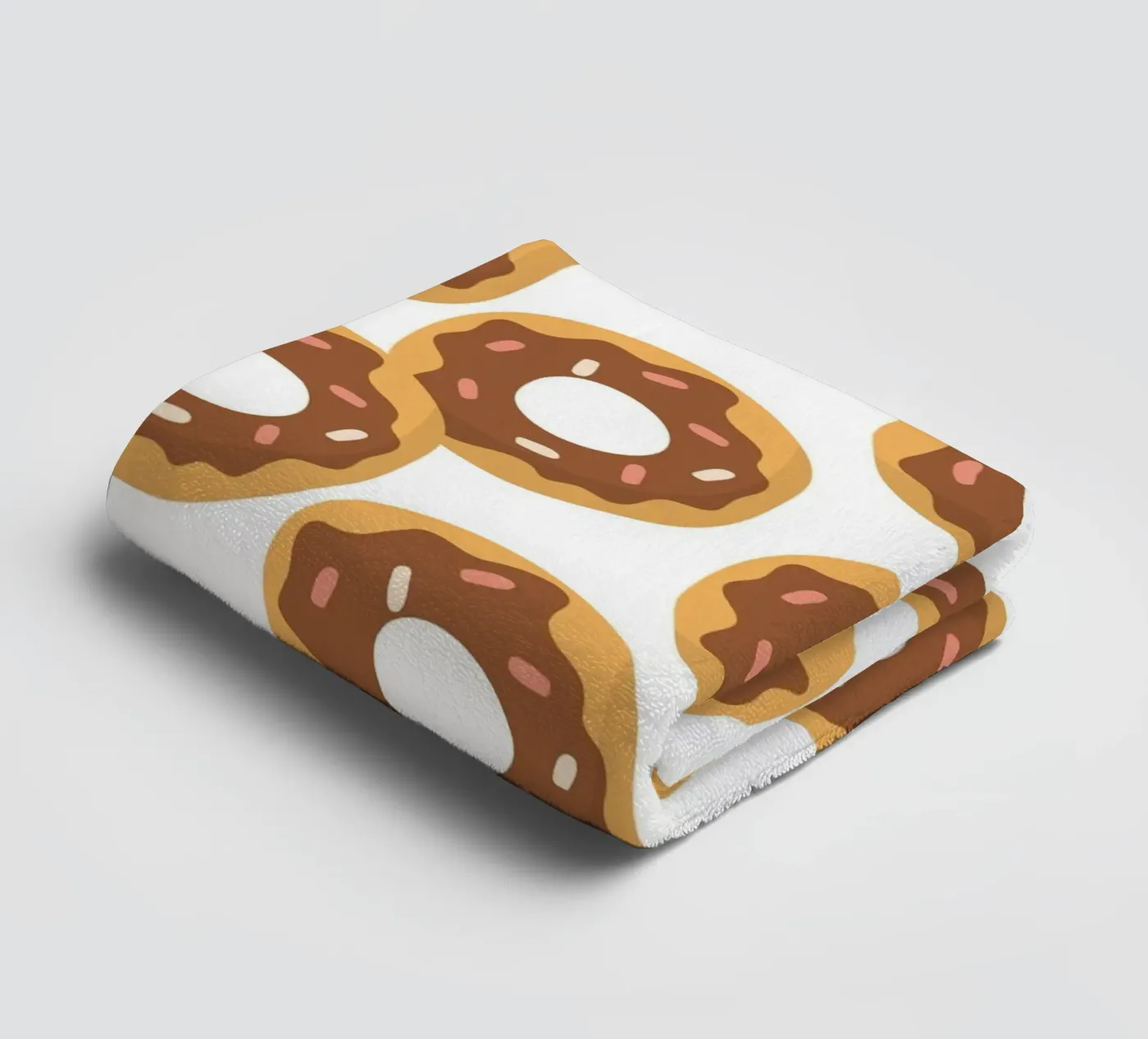 Donuts pattern badhanddoek van Happypatterns