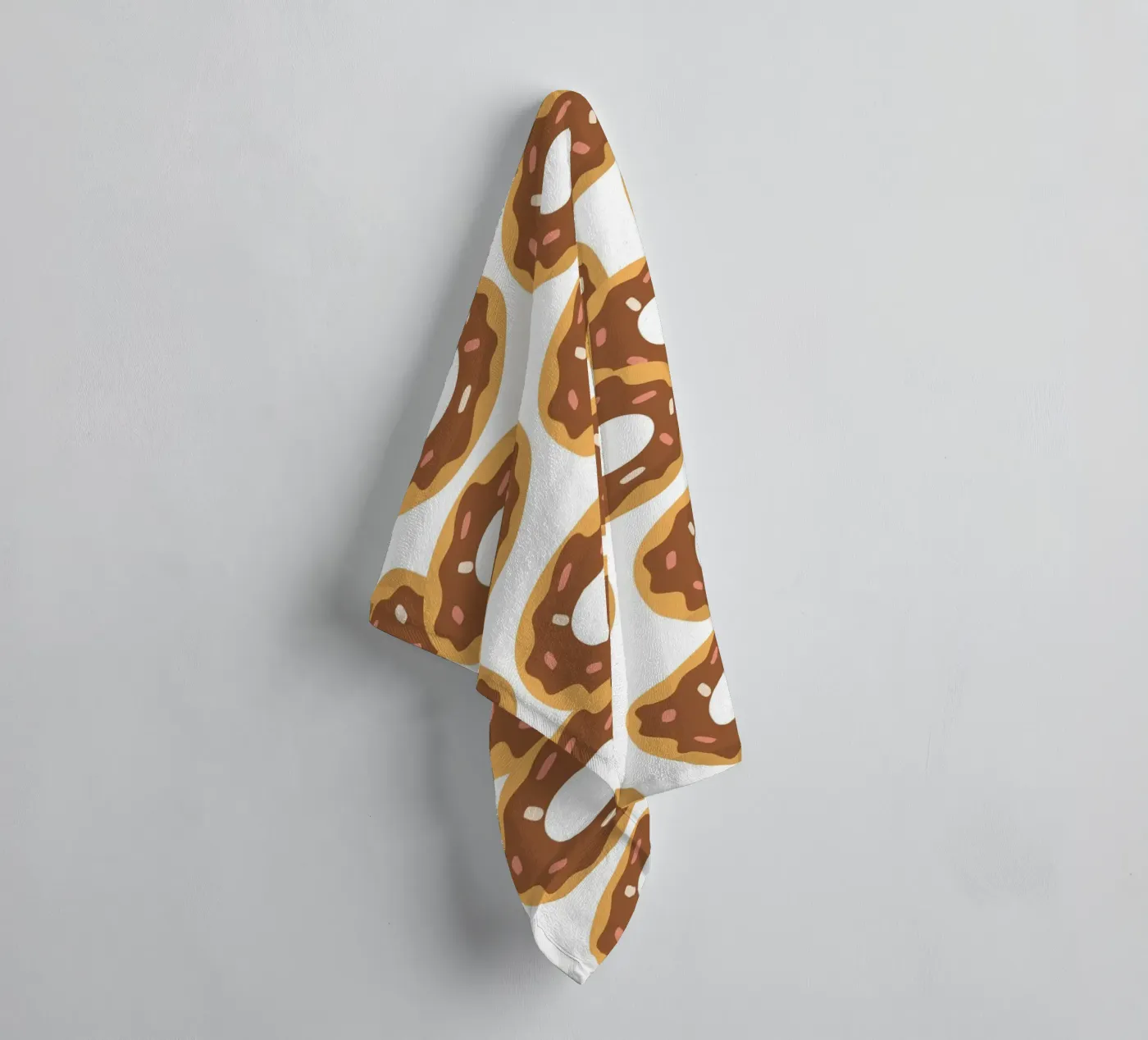Donuts pattern badhanddoek van Happypatterns
