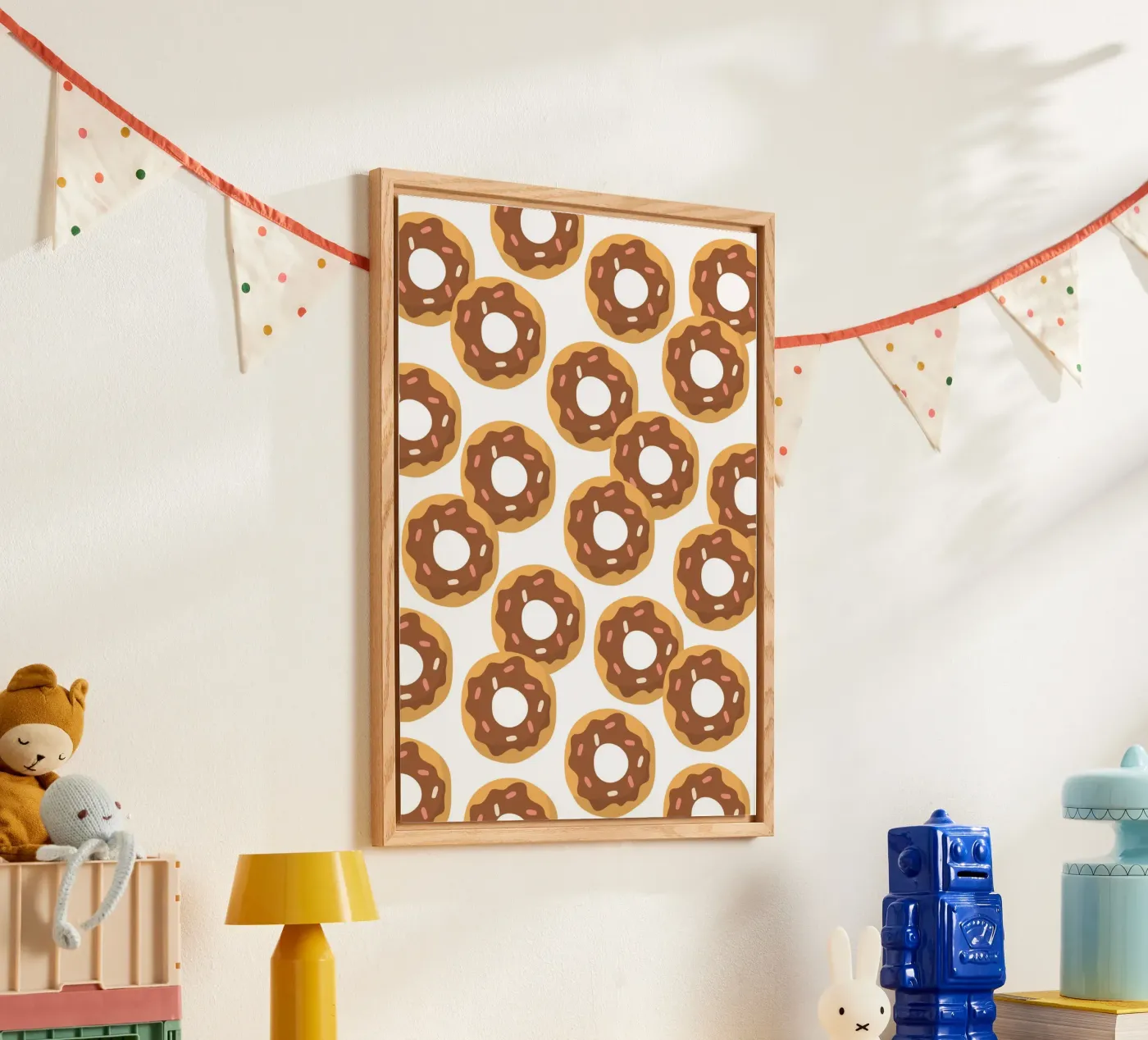 Donuts pattern acryl van Happypatterns