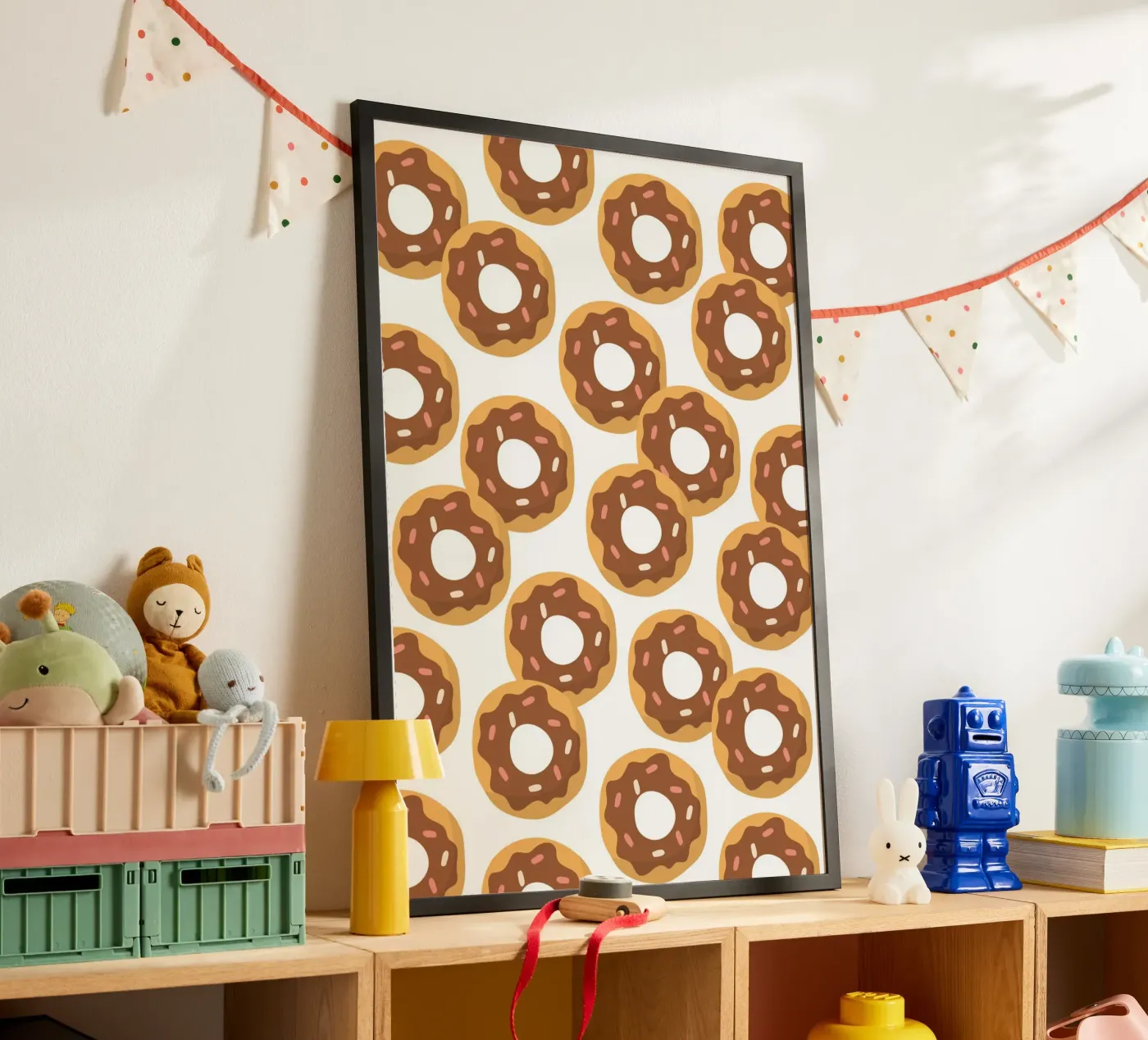 Donuts pattern Poster von Happypatterns