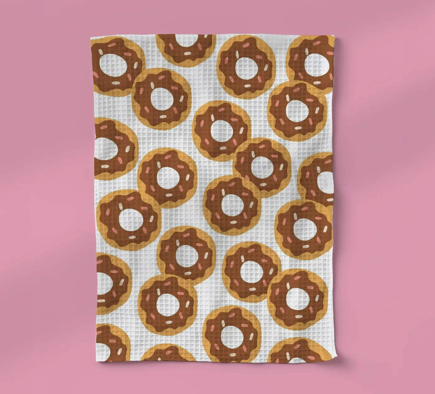 Donuts pattern theedoek van Happypatterns