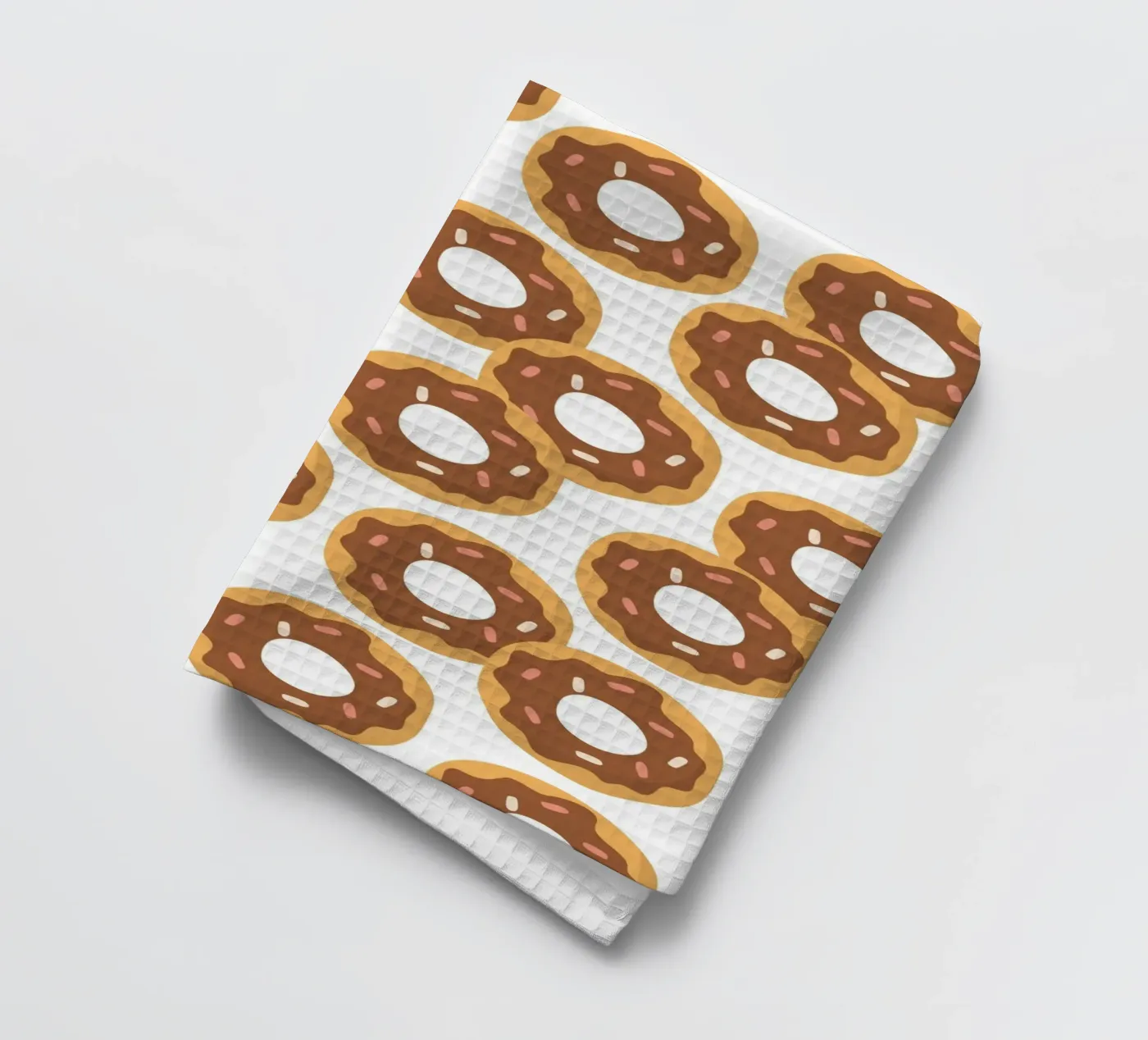 Donuts pattern theedoek van Happypatterns