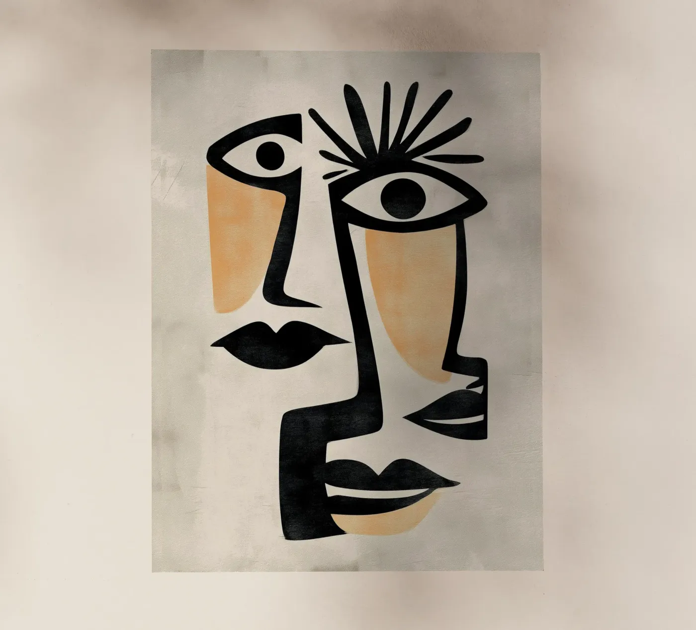 Abstract Faces pellicola backlit da Hugo
