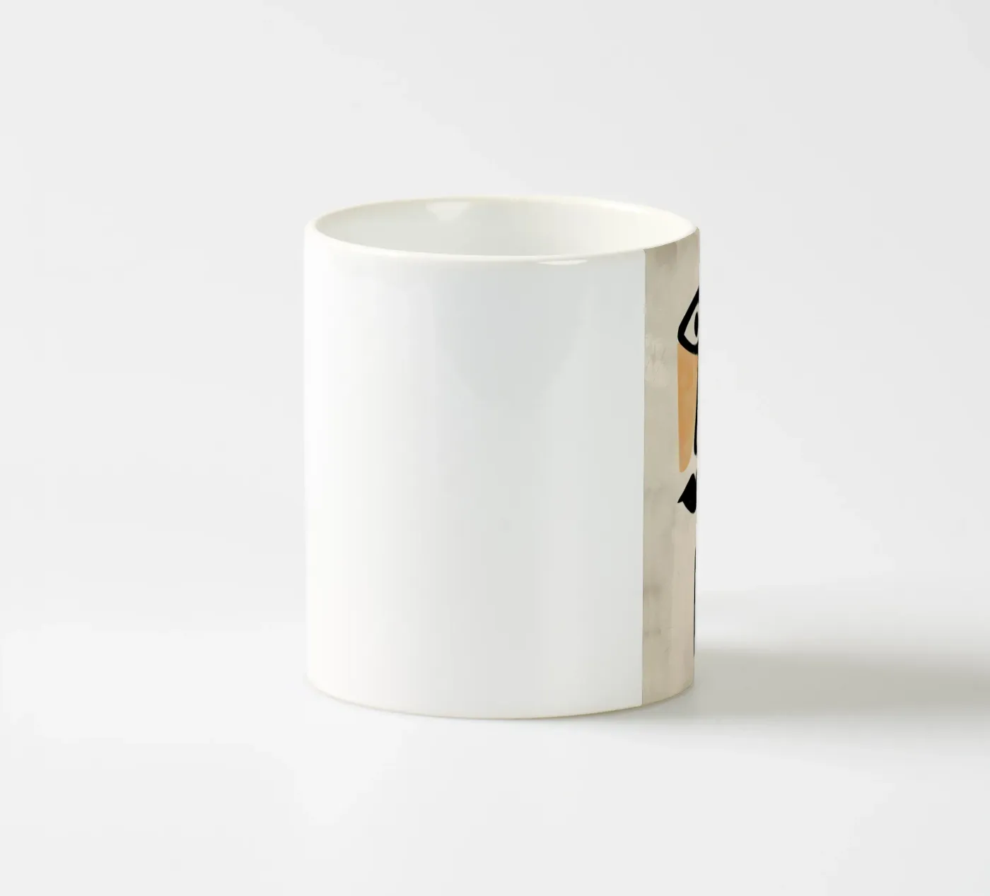Abstract Faces ceramic mug by Hugo