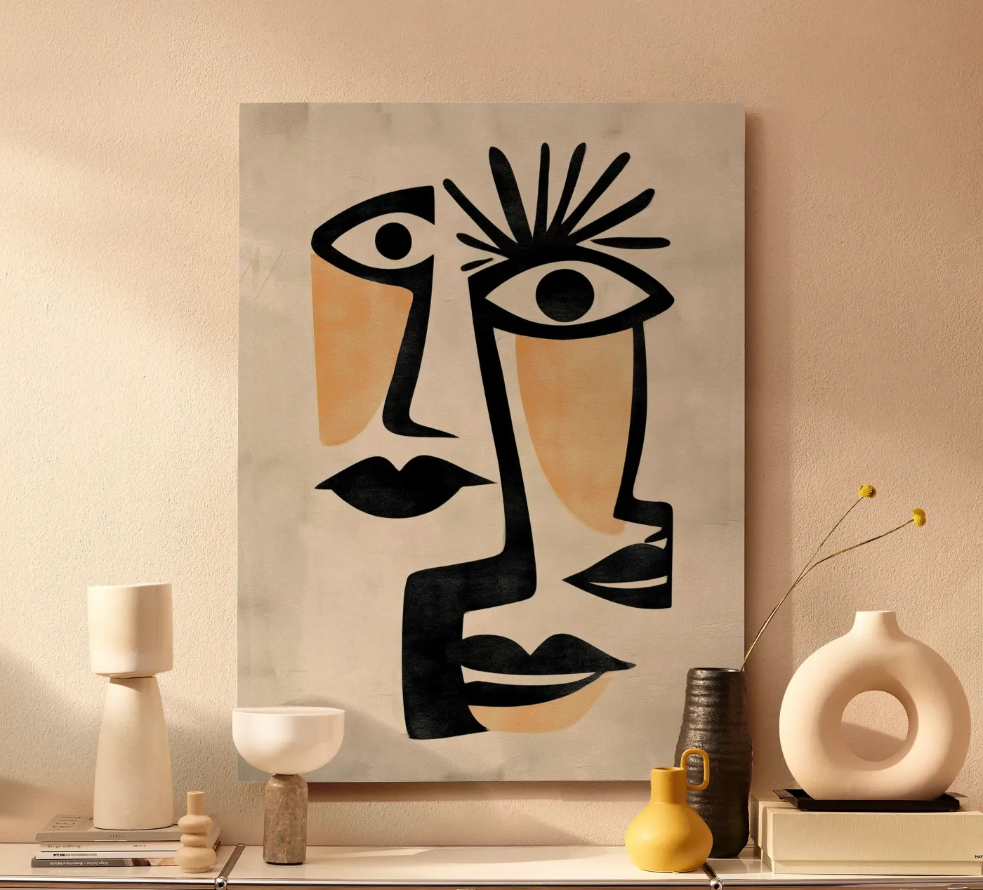 Abstract Faces pannello forex da Hugo
