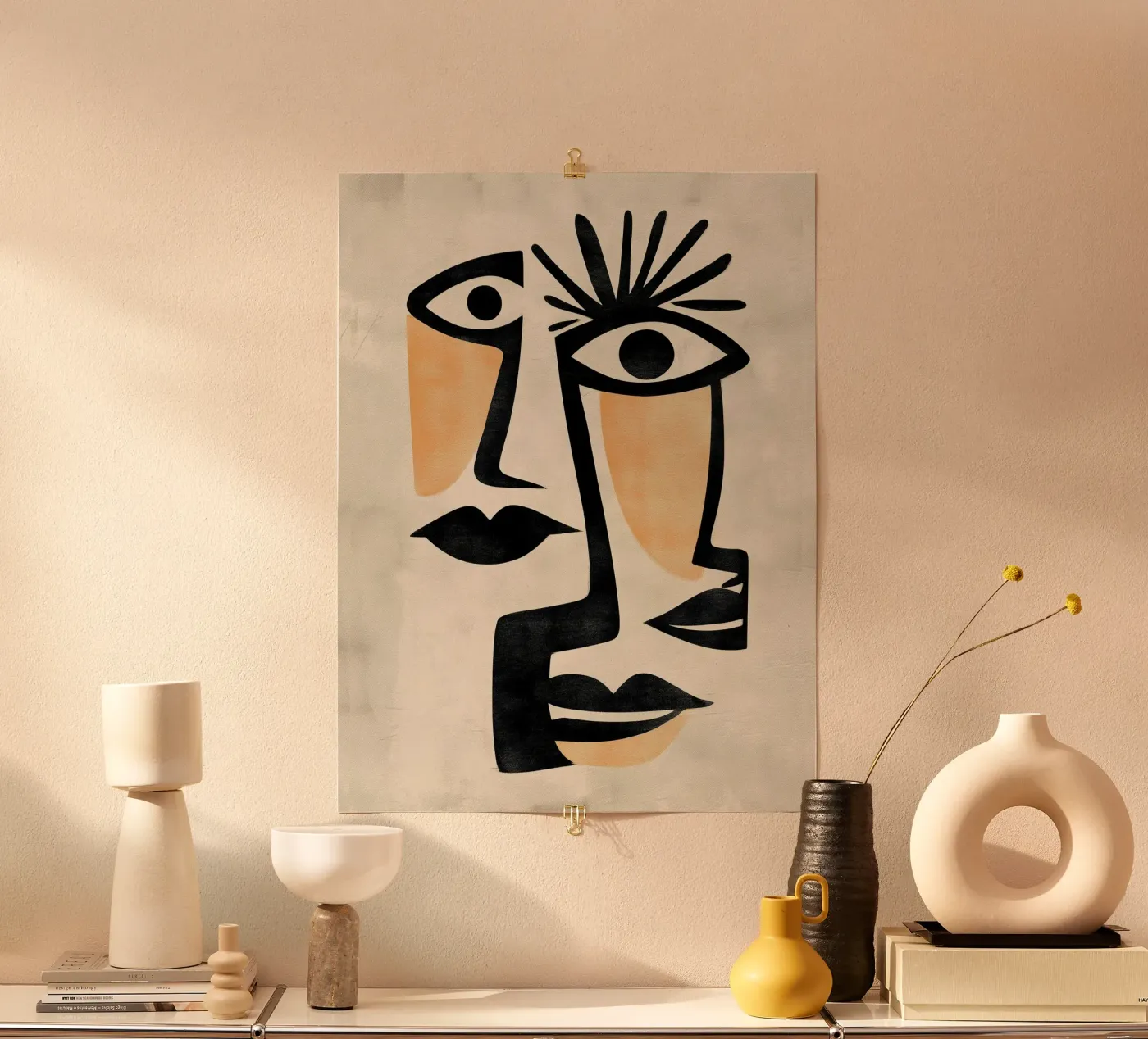 Abstract Faces poster da Hugo