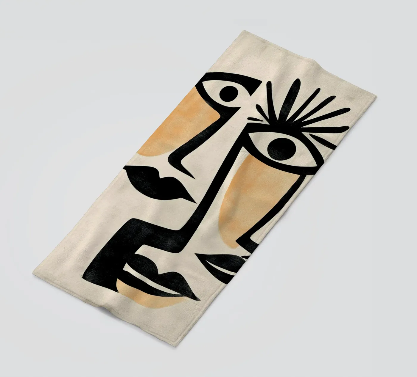 Abstract Faces telo mare da Hugo